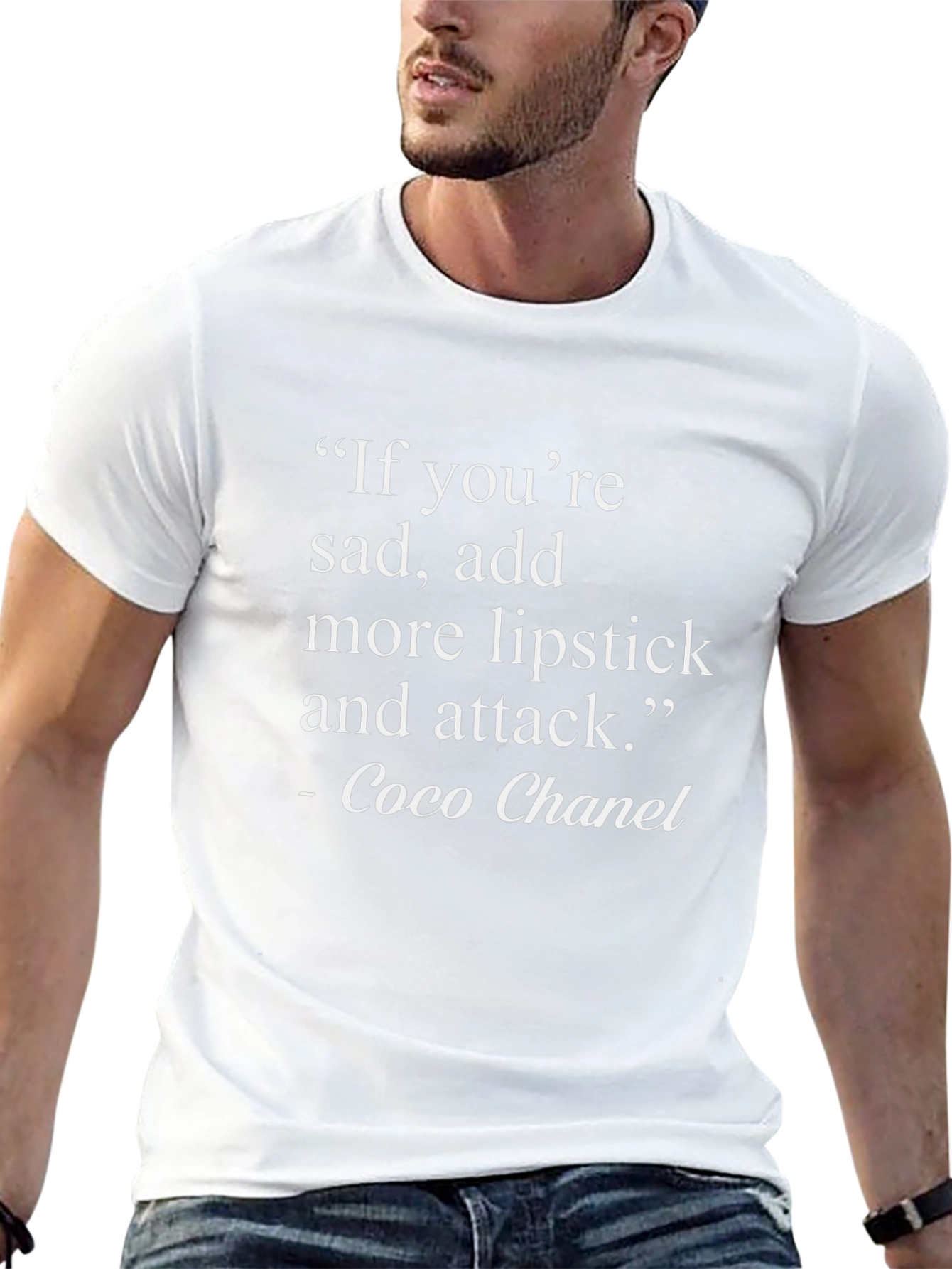 Coco Chanel Quote Black T-Shirt