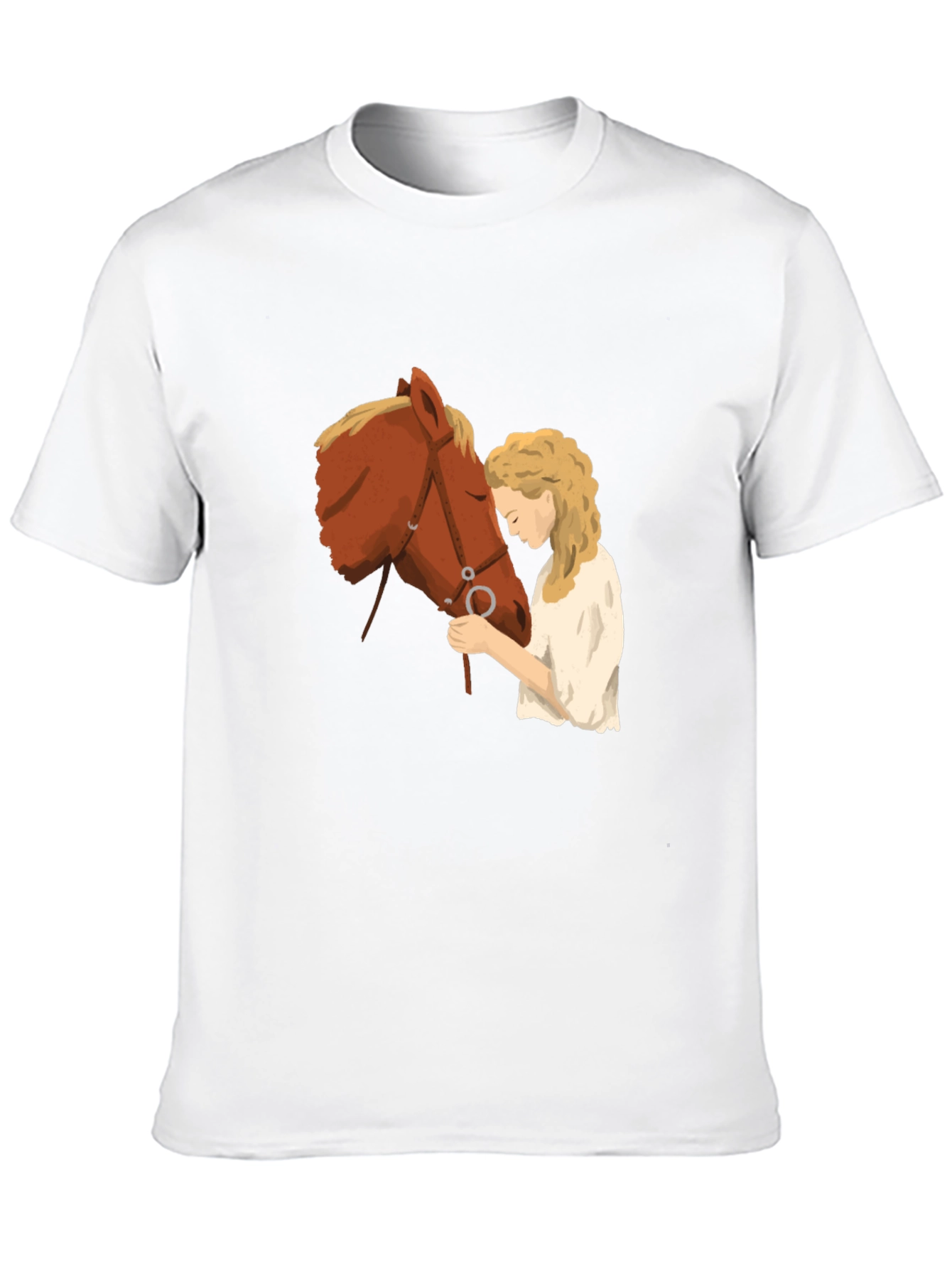 Horse & Girl Graphic T-Shirt - Black