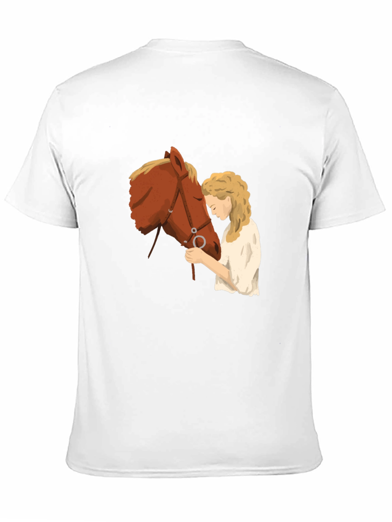 Horse & Girl Graphic T-Shirt - Black
