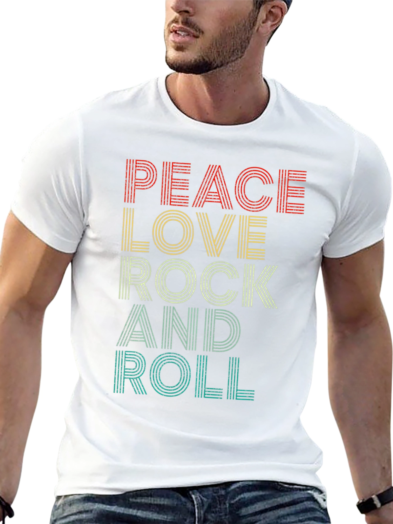 Peace Love Rock and Roll T-Shirt