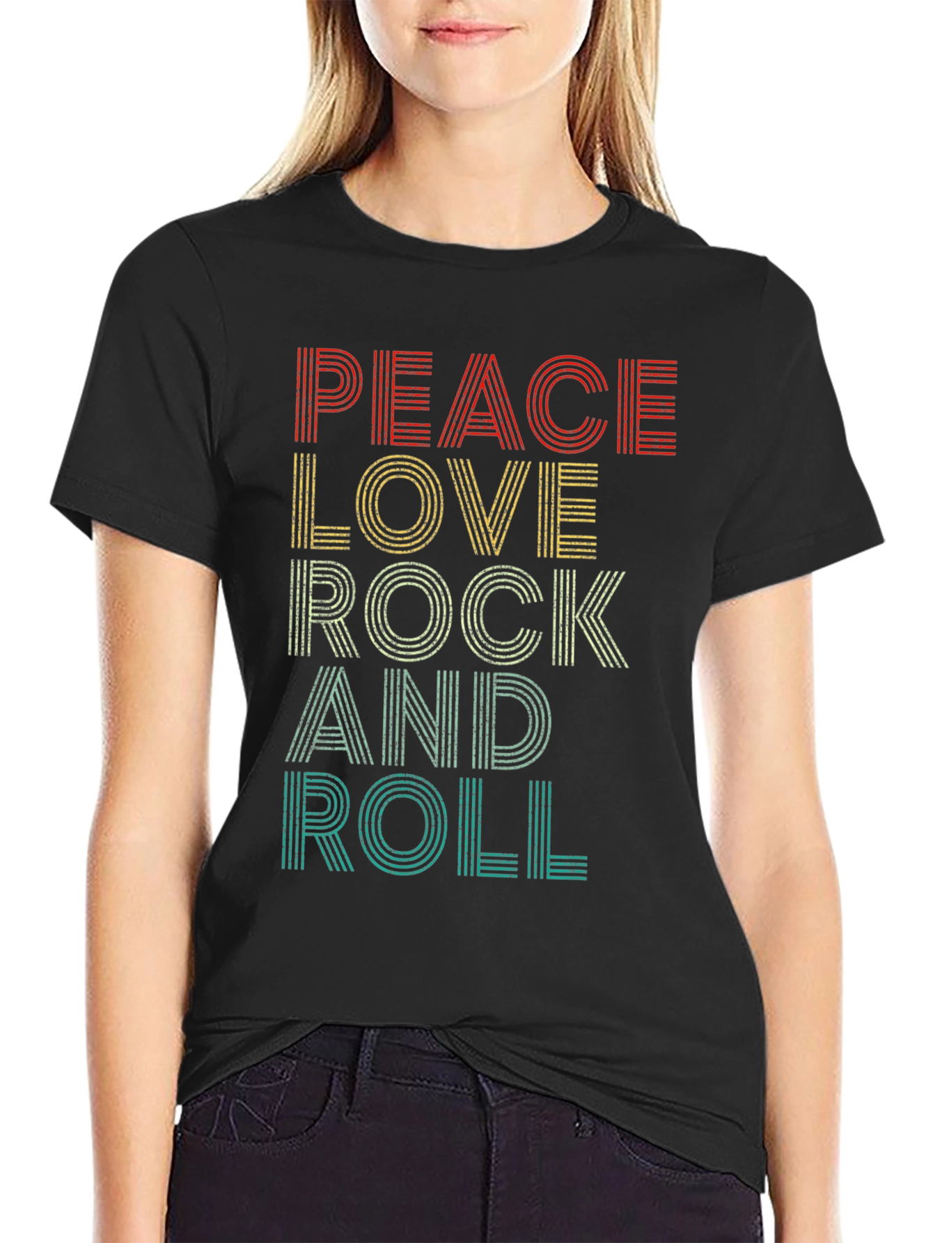 Peace Love Rock and Roll T-Shirt