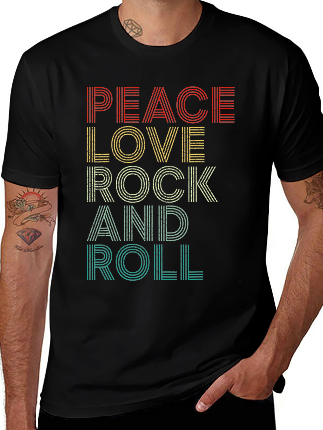 Peace Love Rock and Roll T-Shirt