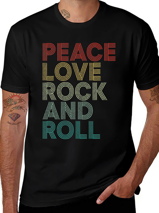 Peace Love Rock and Roll T-Shirt