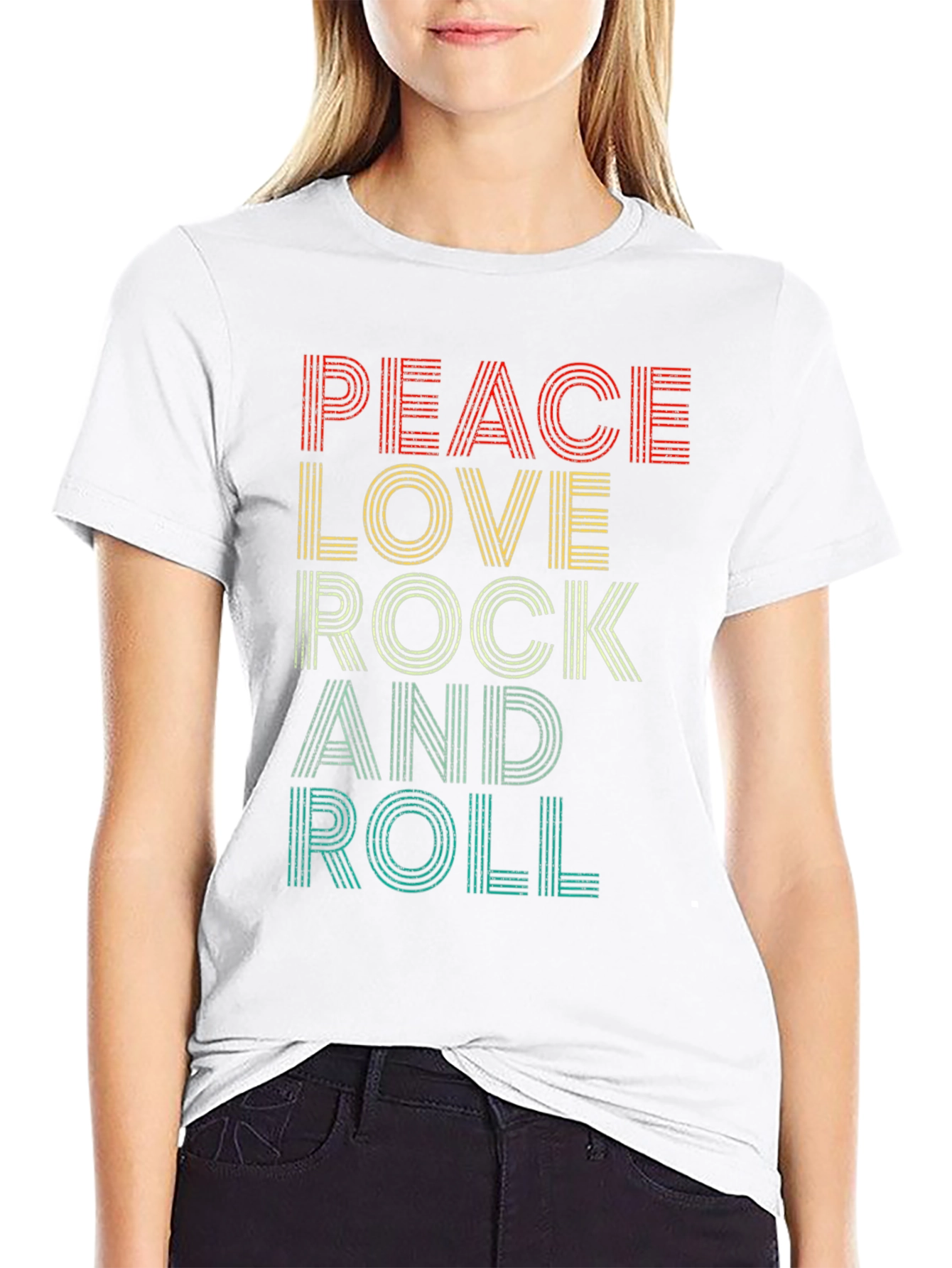 Peace Love Rock and Roll T-Shirt