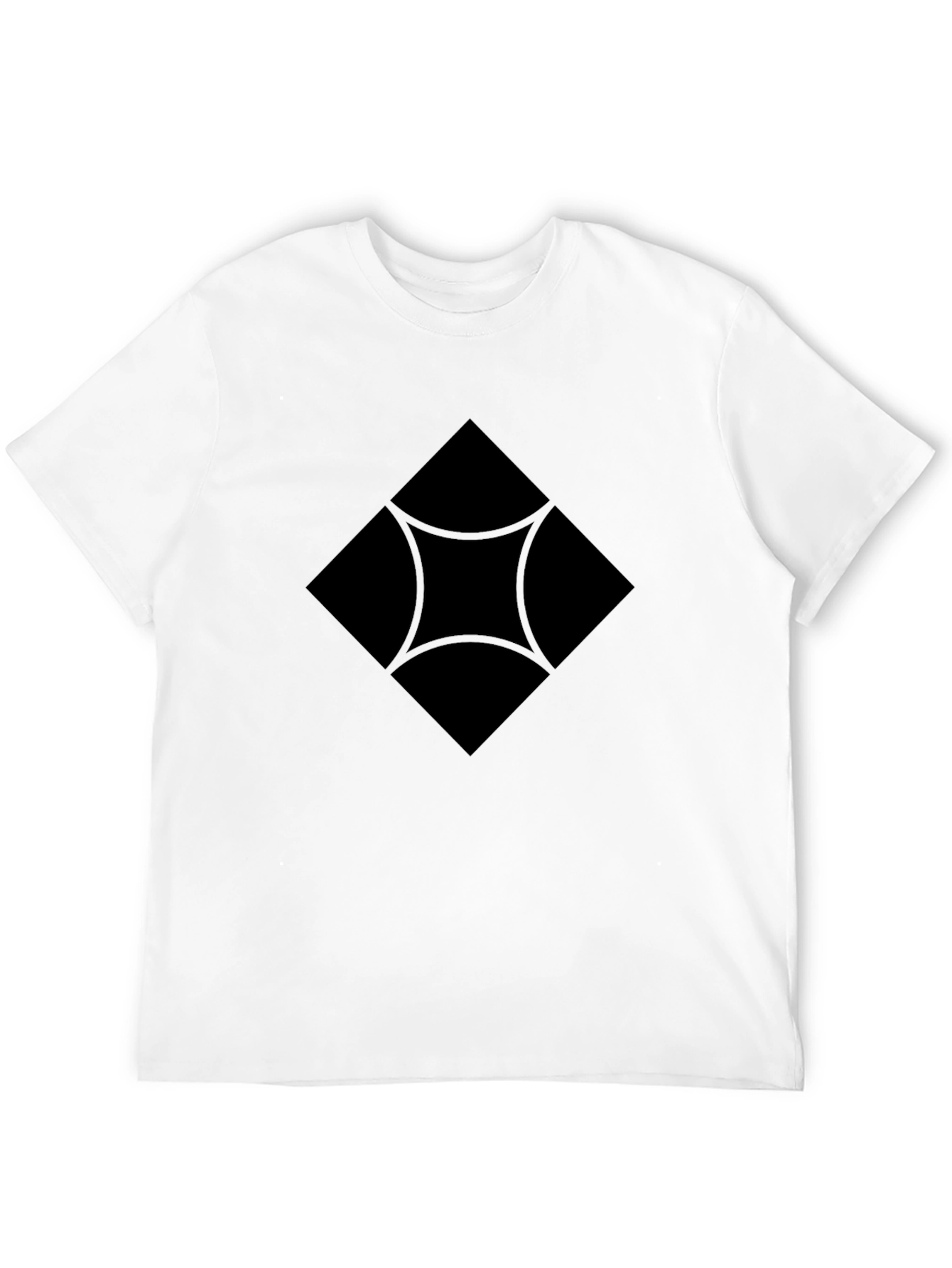 Geometric Black T-Shirt - Modern Style
