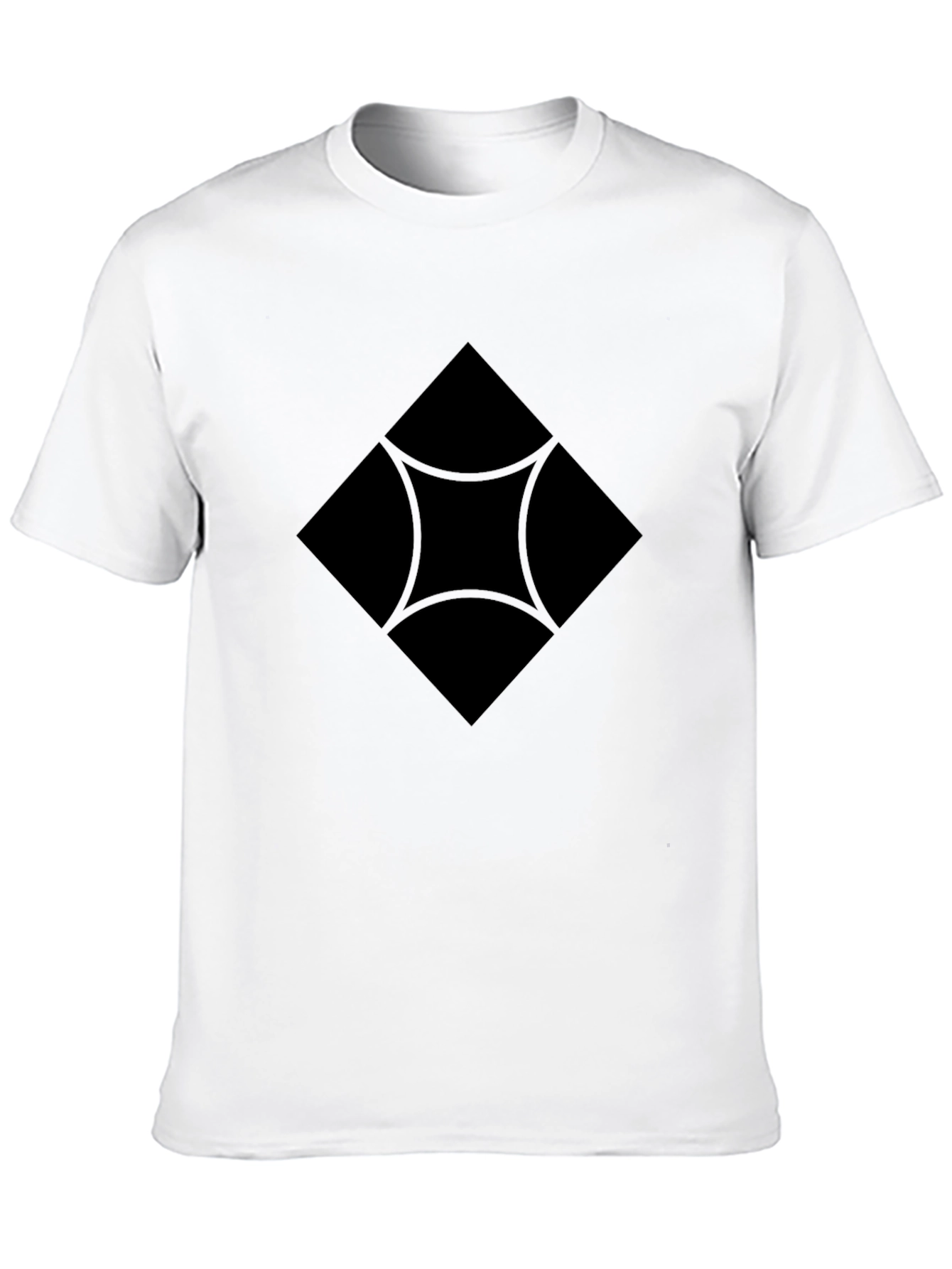 Geometric Black T-Shirt - Modern Style