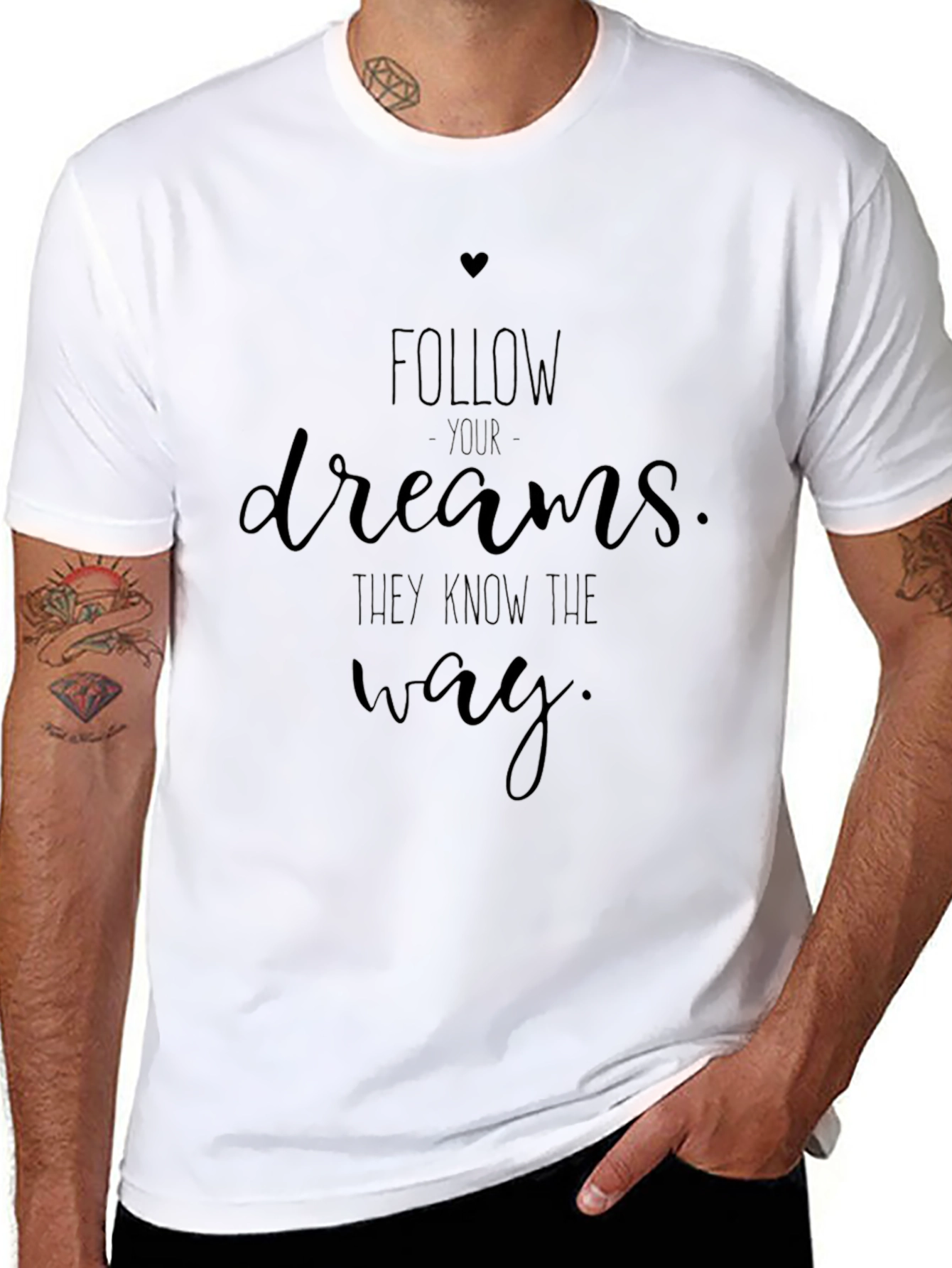Follow Your Dreams Black T-Shirt