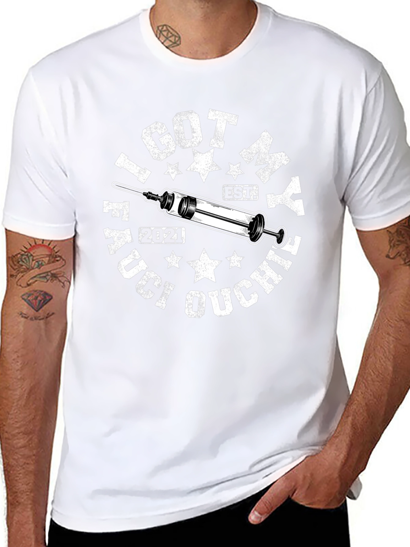 I Got My Fauci Ouchie T-Shirt - Black