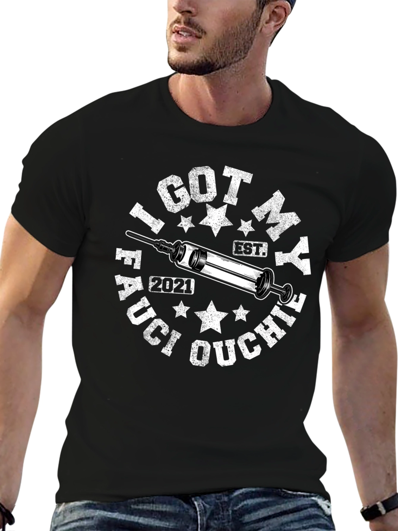I Got My Fauci Ouchie T-Shirt - Black