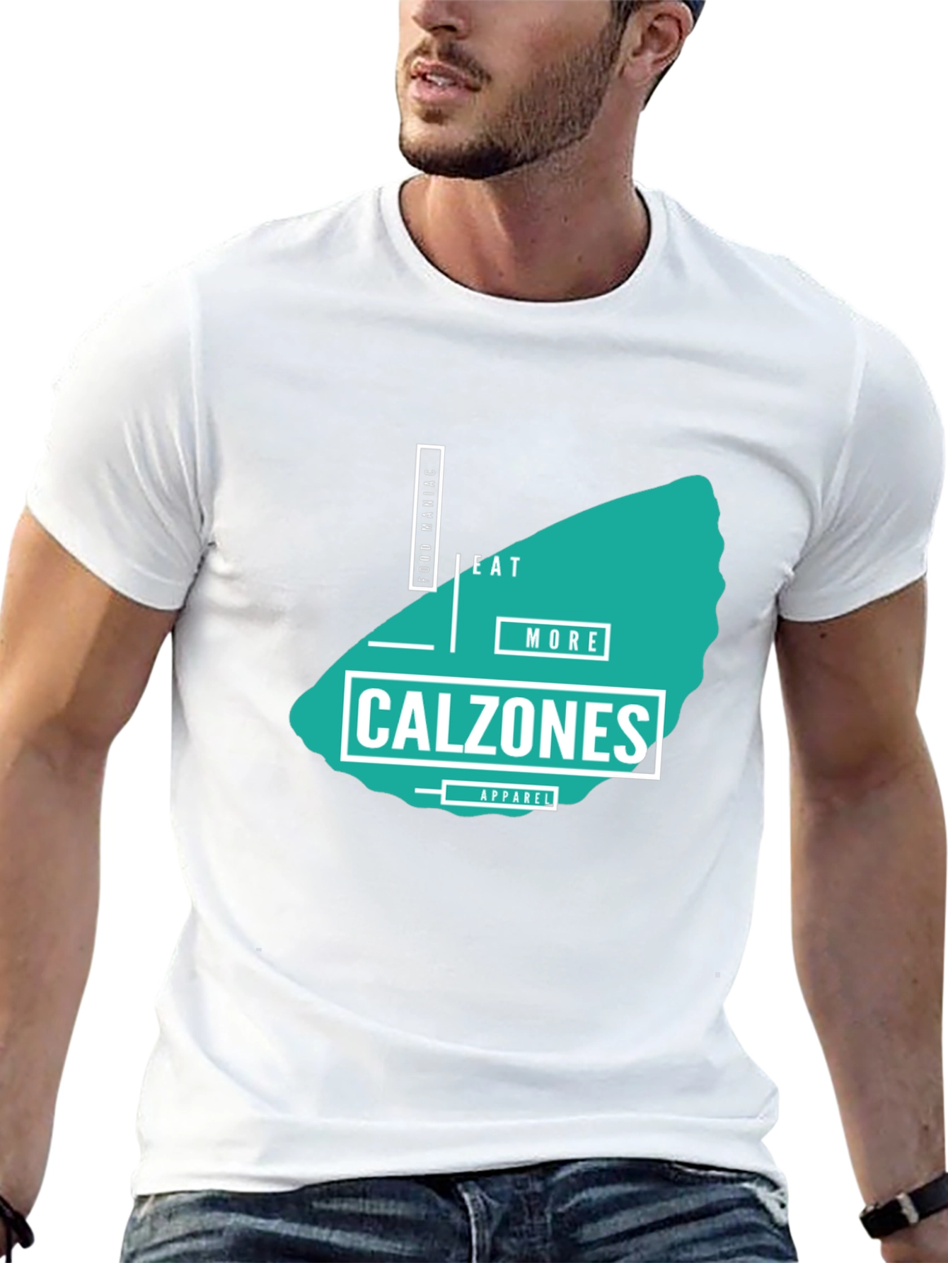Eat More Calzones Mens Graphic Tee