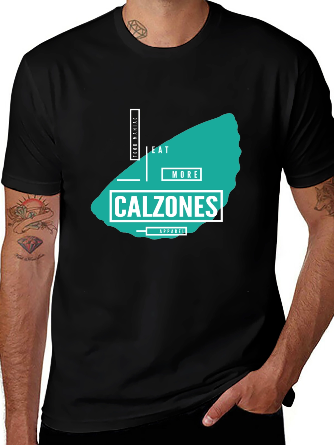 Eat More Calzones Mens Graphic Tee