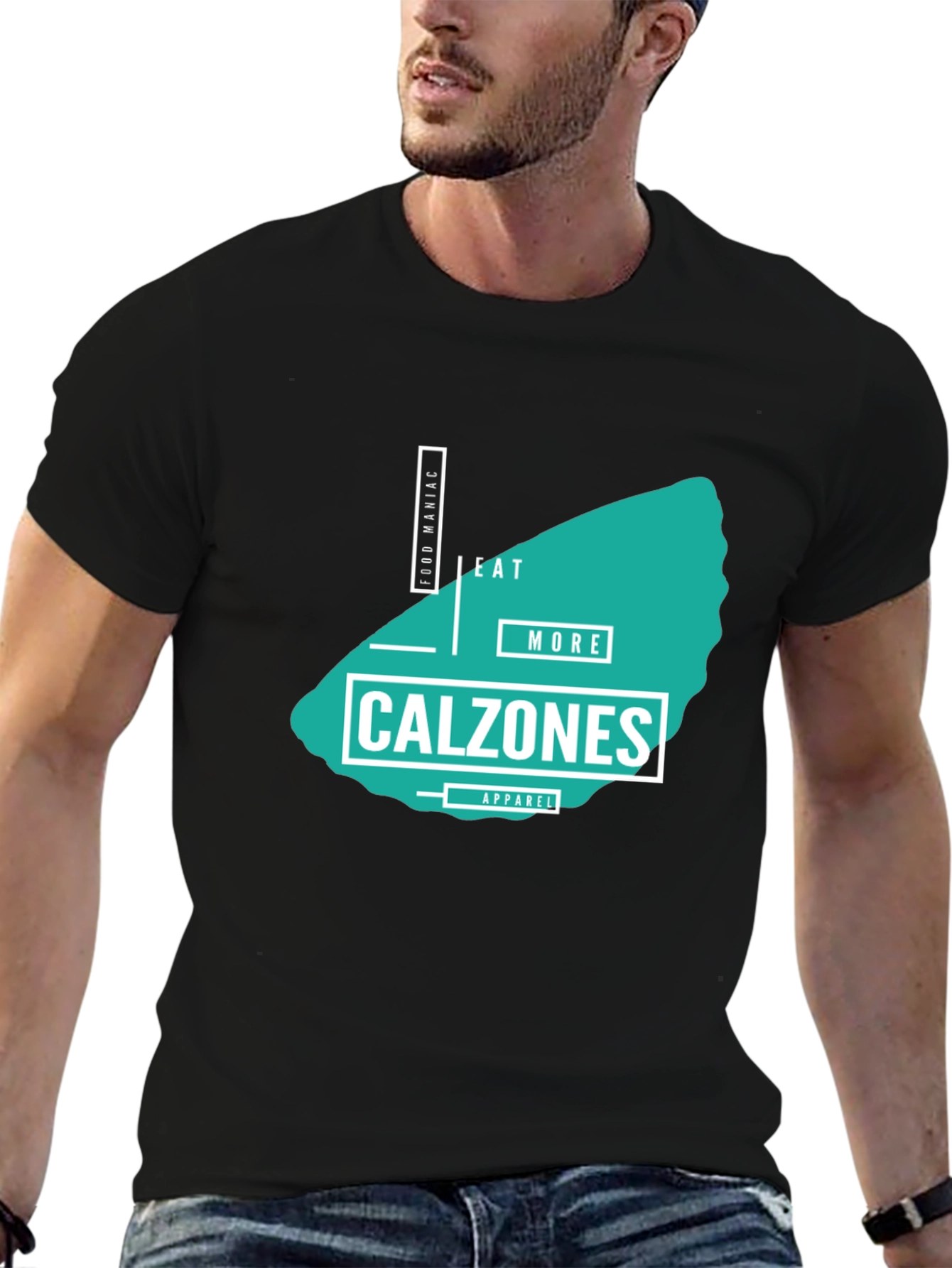 Eat More Calzones Mens Graphic Tee