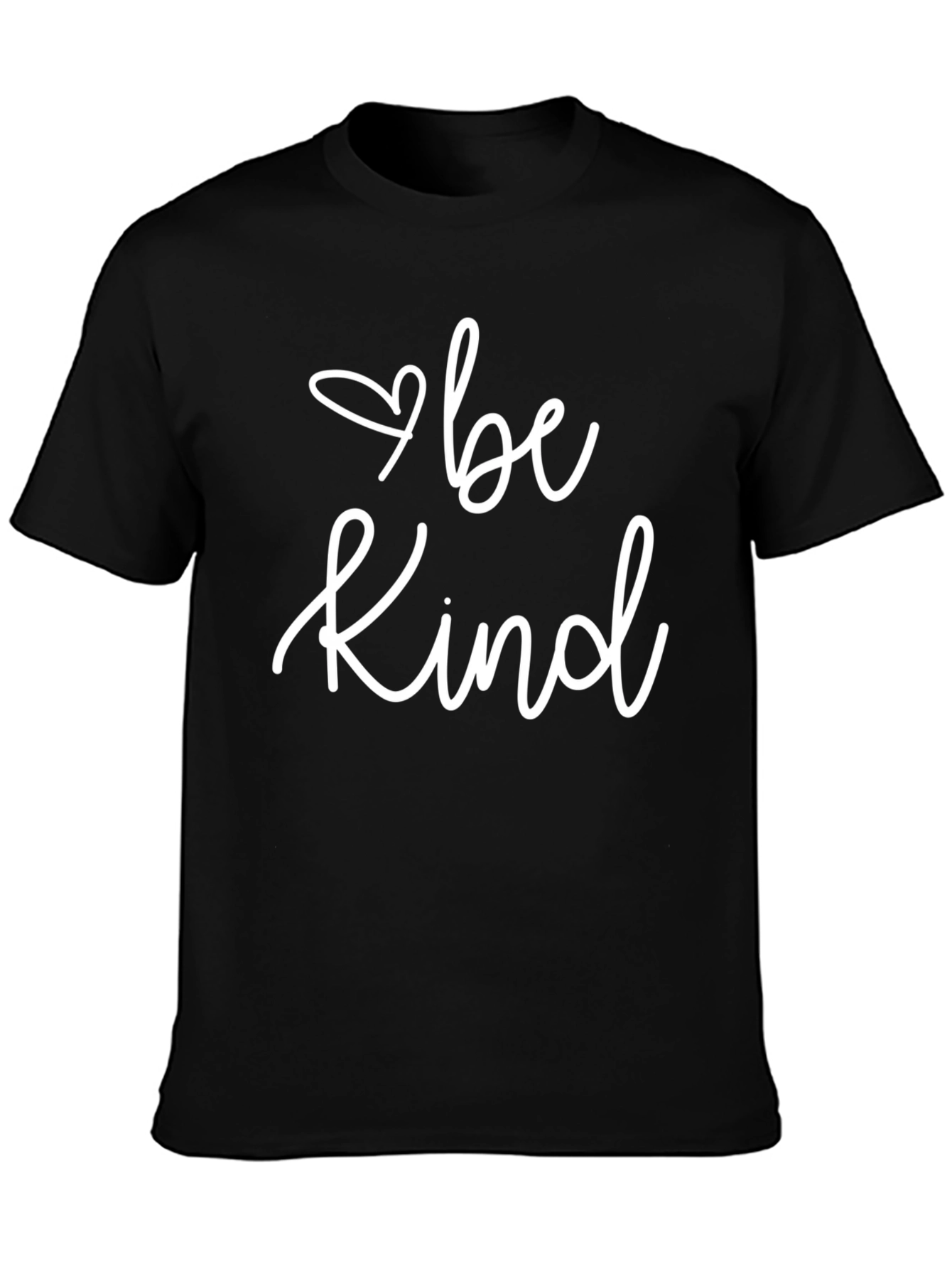 Be Kind T-Shirt - Black Crew Neck Tee