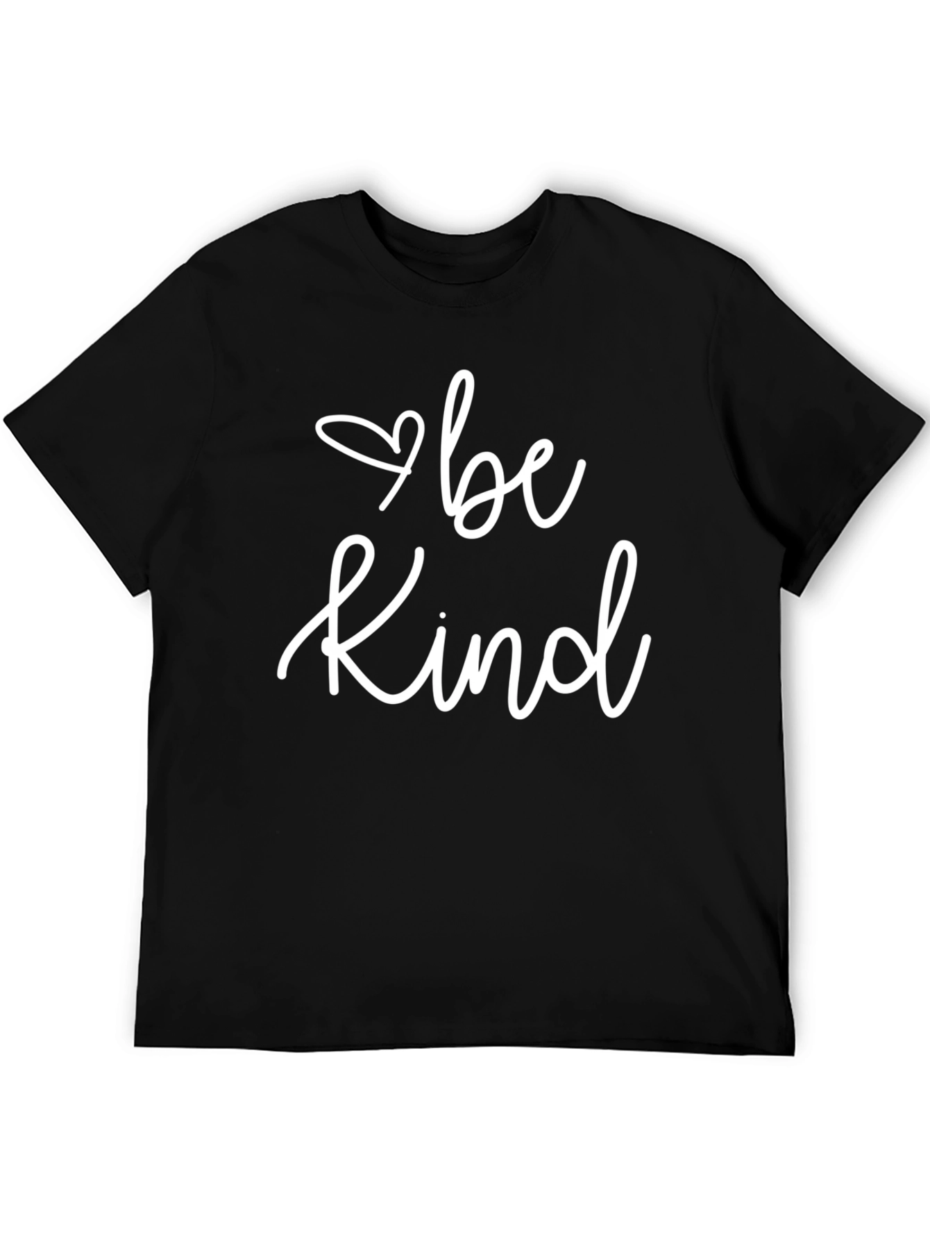 Be Kind T-Shirt - Black Crew Neck Tee