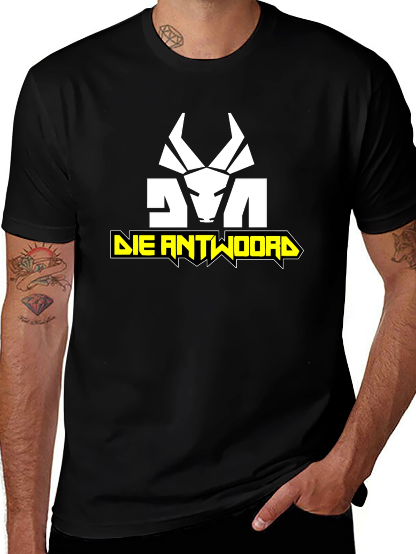 Die Antwoord Graphic Print Black T-Shirt