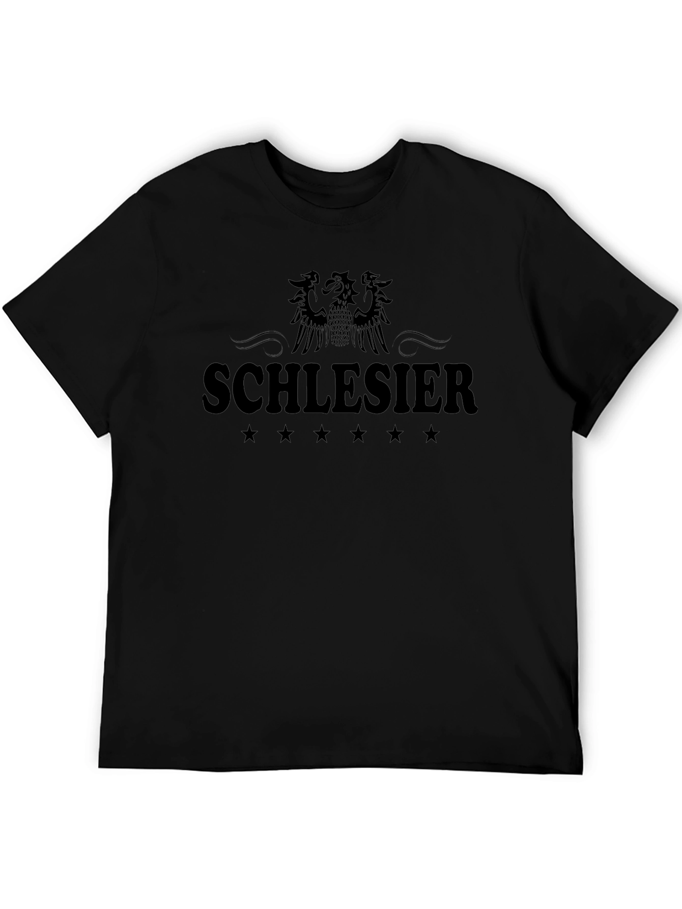 Schlesier Eagle Crest Black Graphic Tee