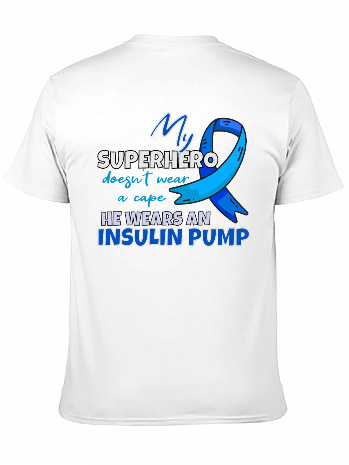 Insulin Pump Superhero T-Shirt - Diabetes Awareness Tee