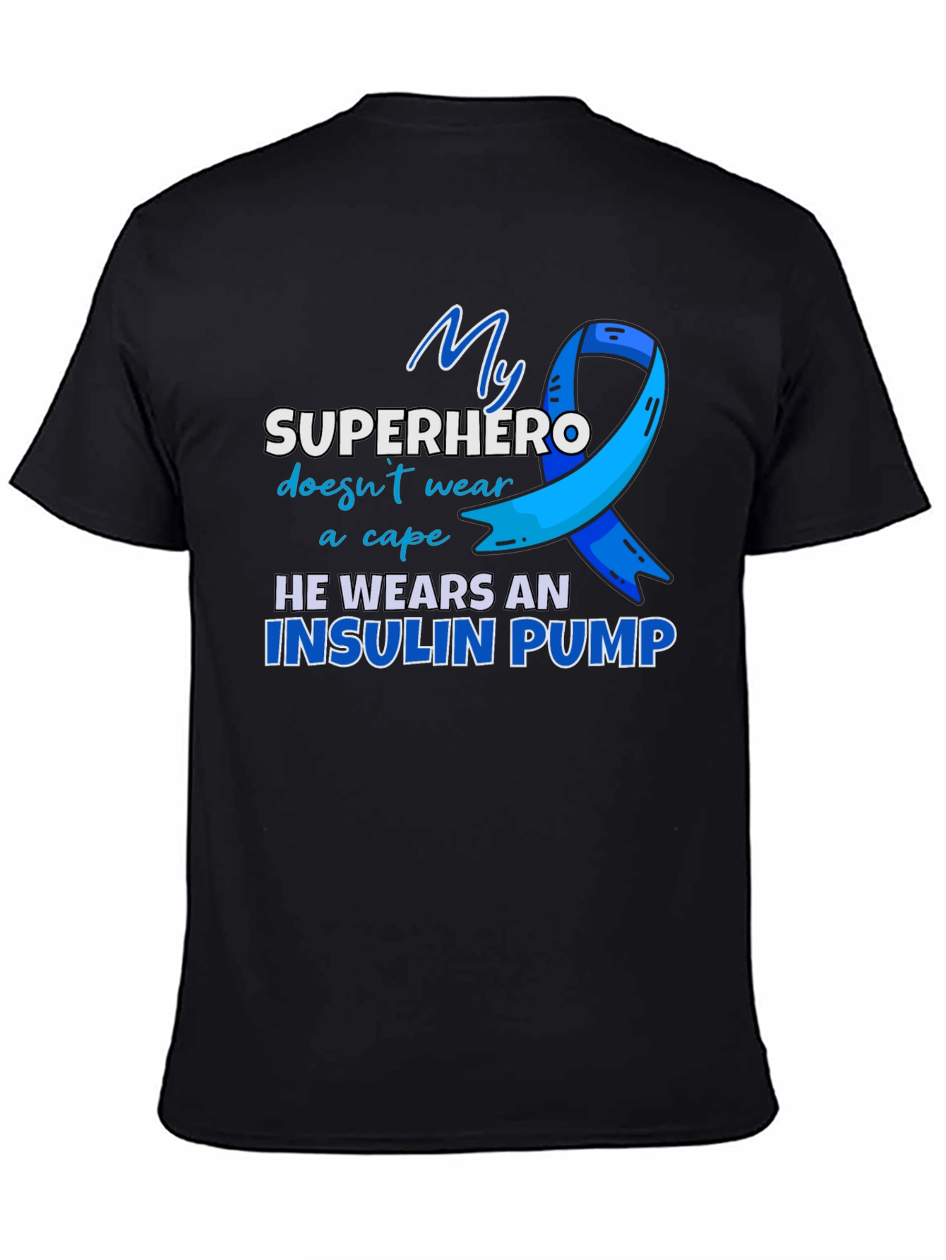 Insulin Pump Superhero T-Shirt - Diabetes Awareness Tee