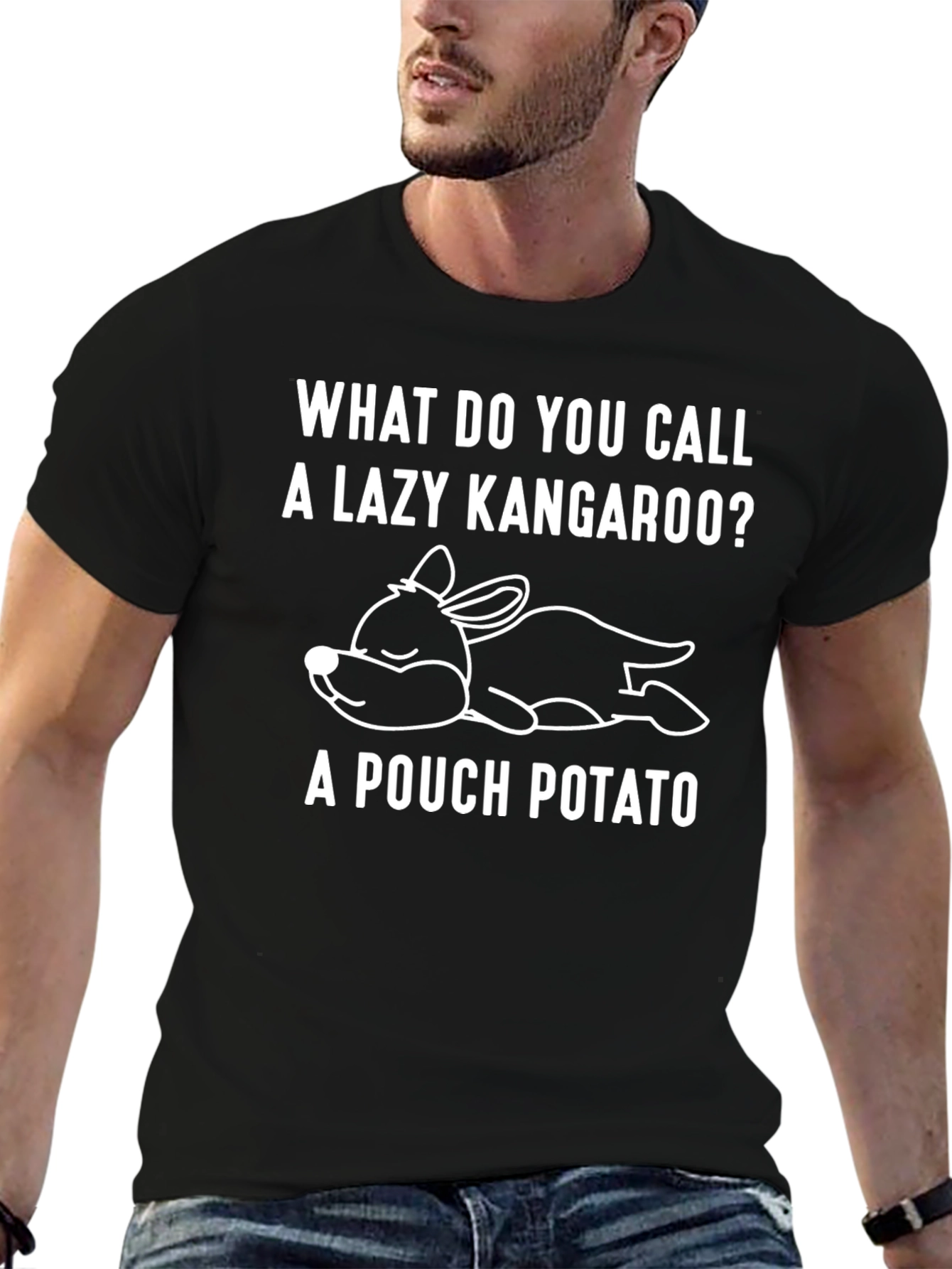 Lazy Kangaroo Pouch Potato Graphic Tee
