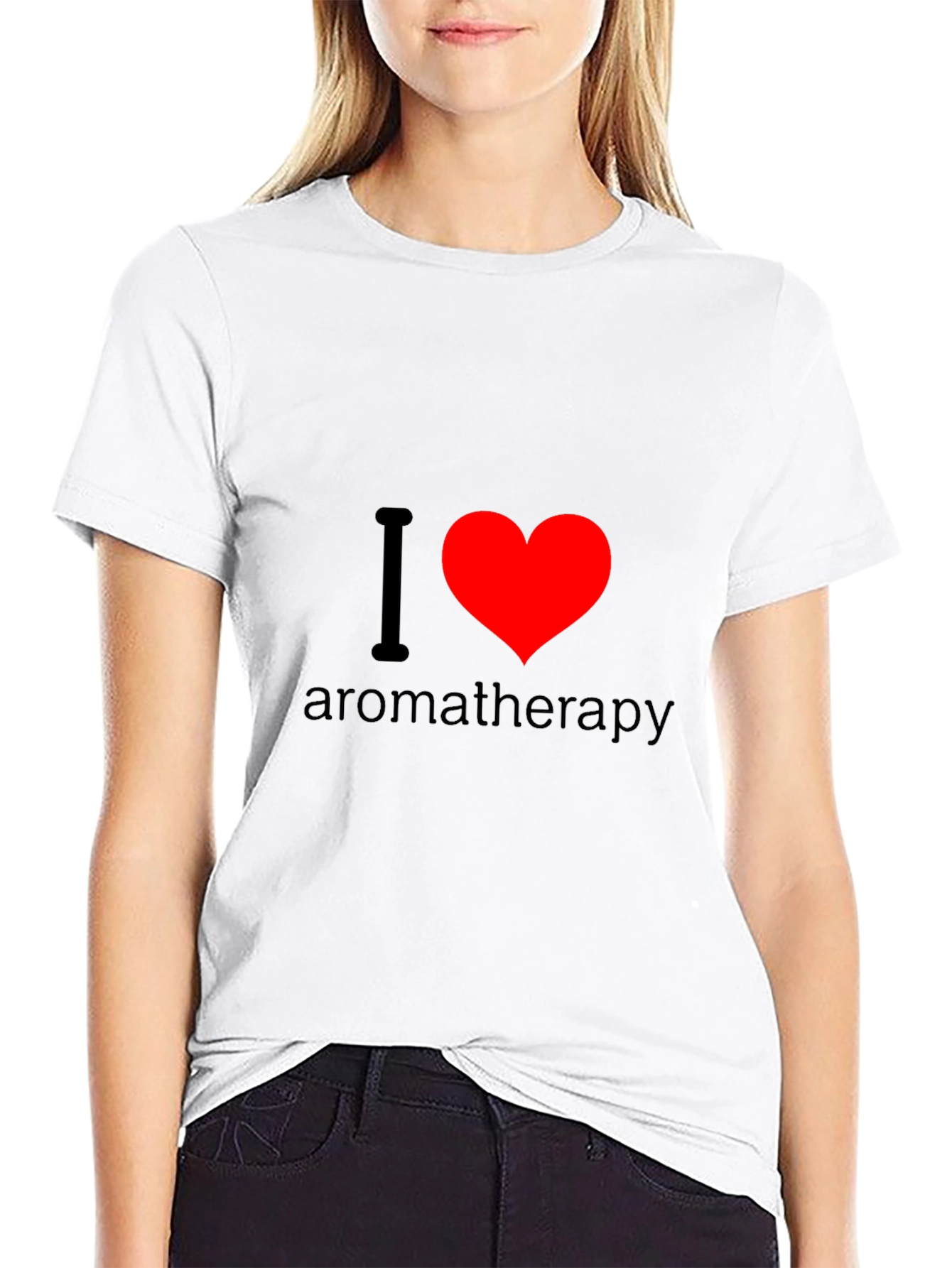 I Love Aromatherapy T-Shirt - Black Cotton Tee