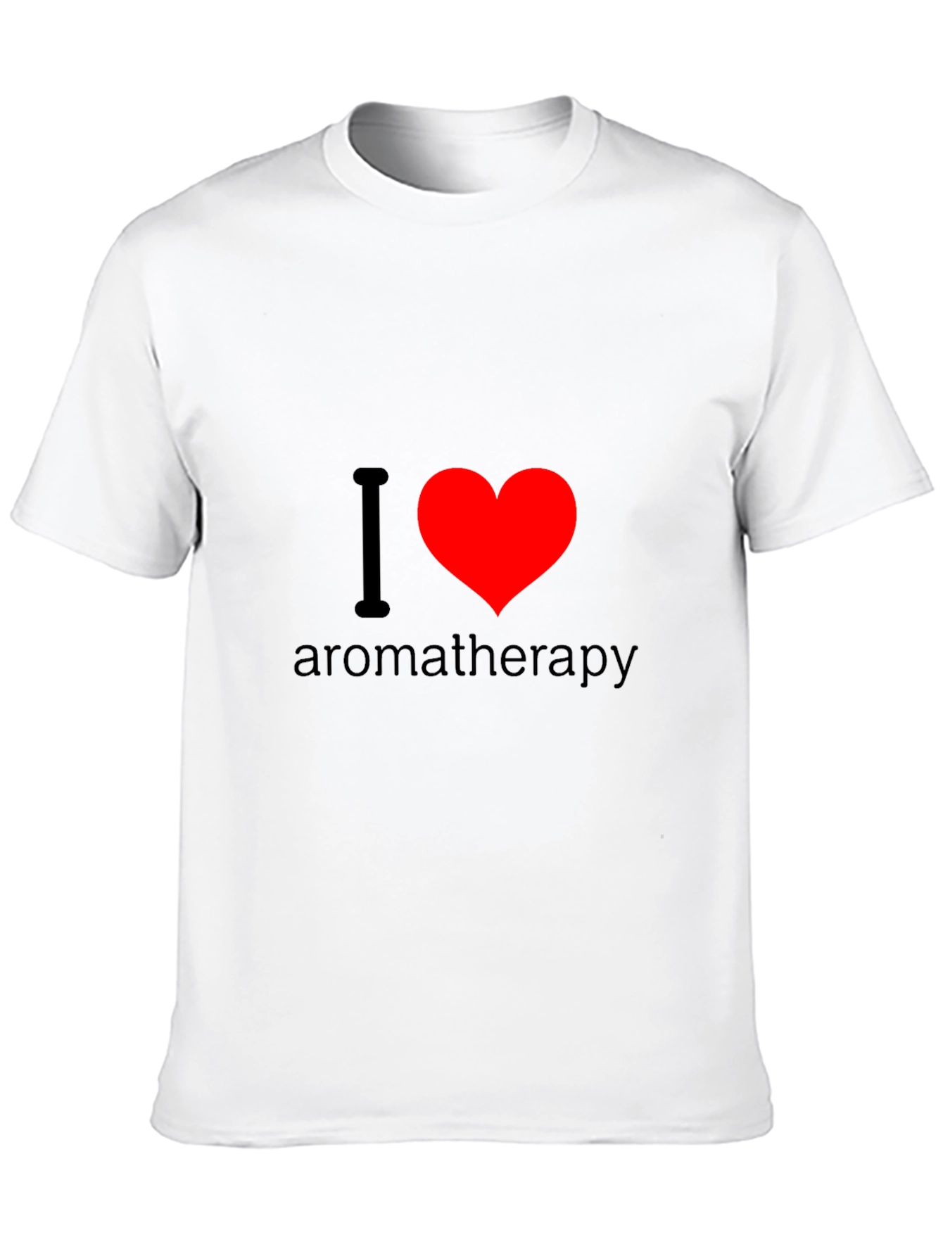 I Love Aromatherapy T-Shirt - Black Cotton Tee