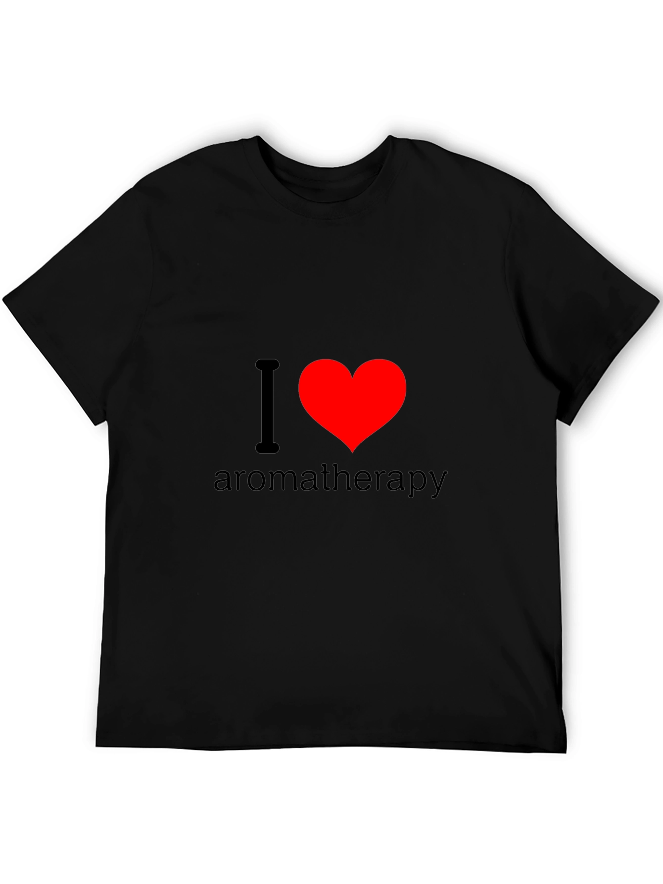 I Love Aromatherapy T-Shirt - Black Cotton Tee