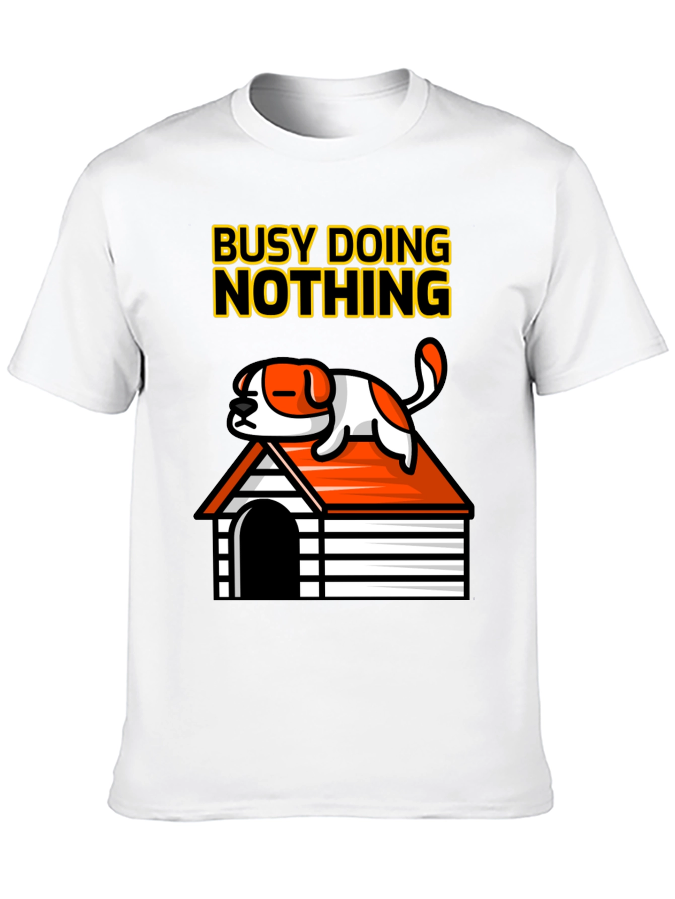 Busy Doing Nothing Dog Graphic Tee