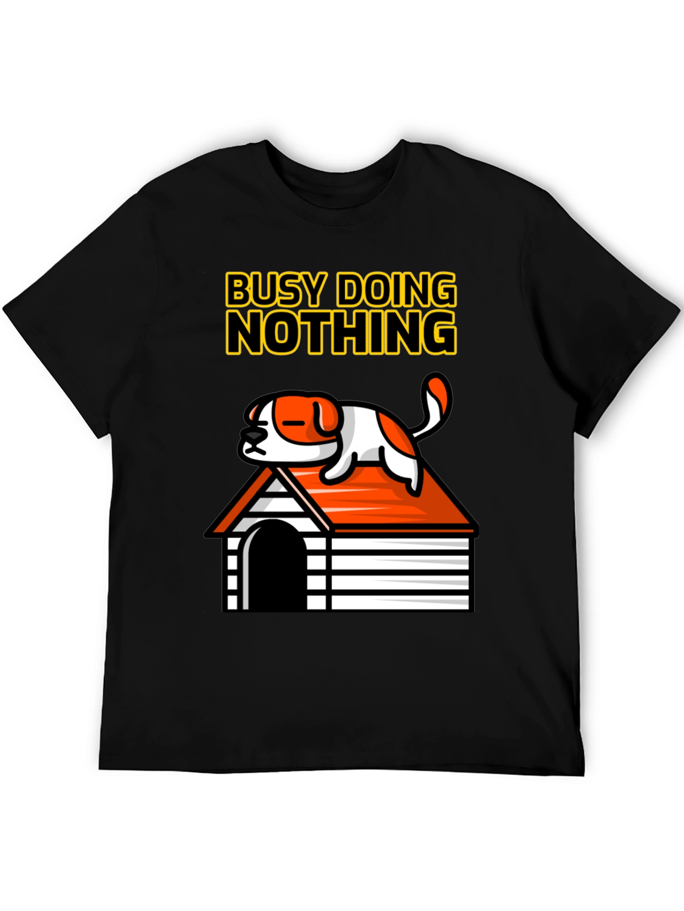 Busy Doing Nothing Dog Graphic Tee