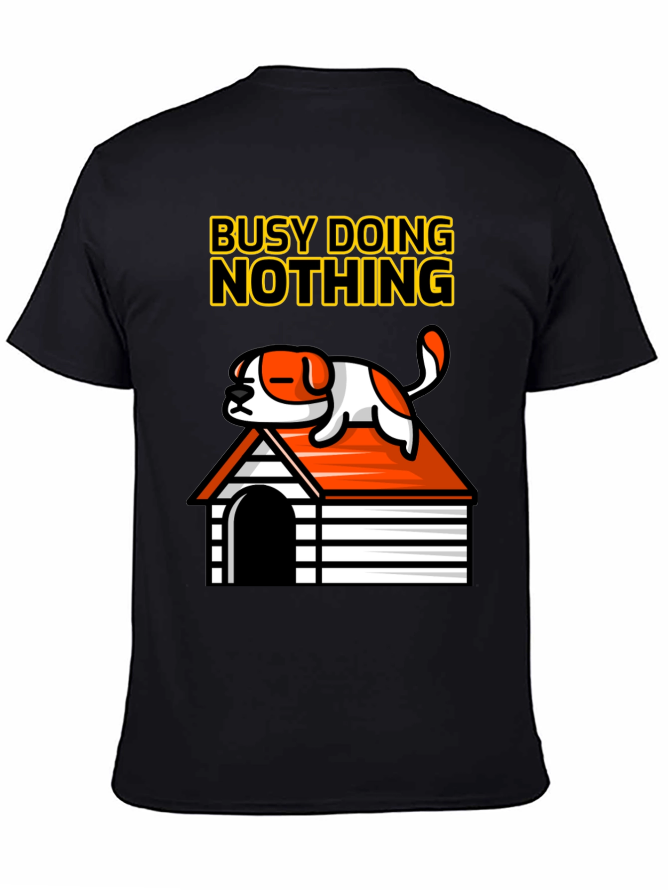 Busy Doing Nothing Dog Graphic Tee