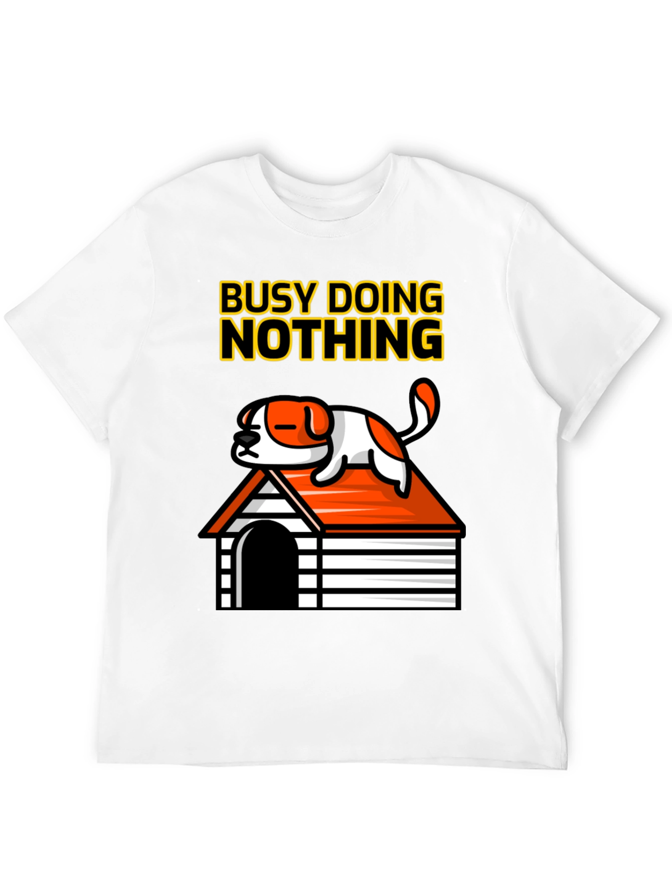 Busy Doing Nothing Dog Graphic Tee