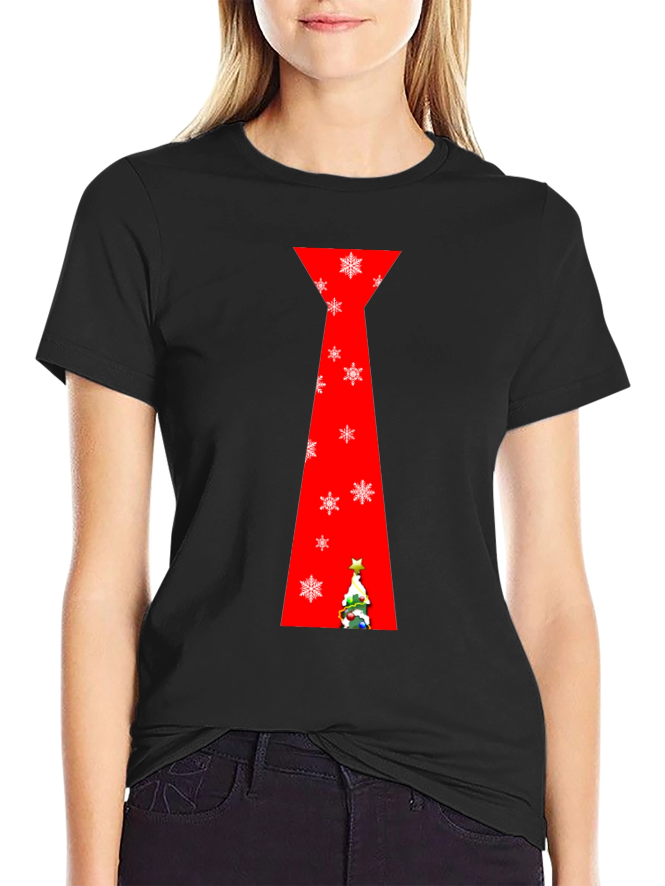Festive Christmas Tie T-Shirt