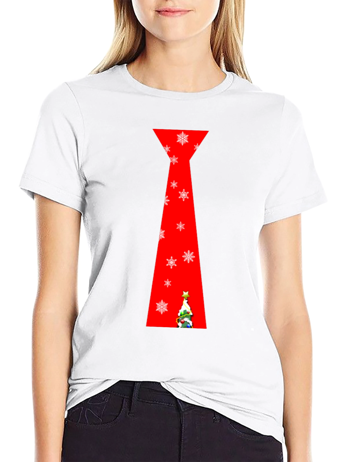 Festive Christmas Tie T-Shirt
