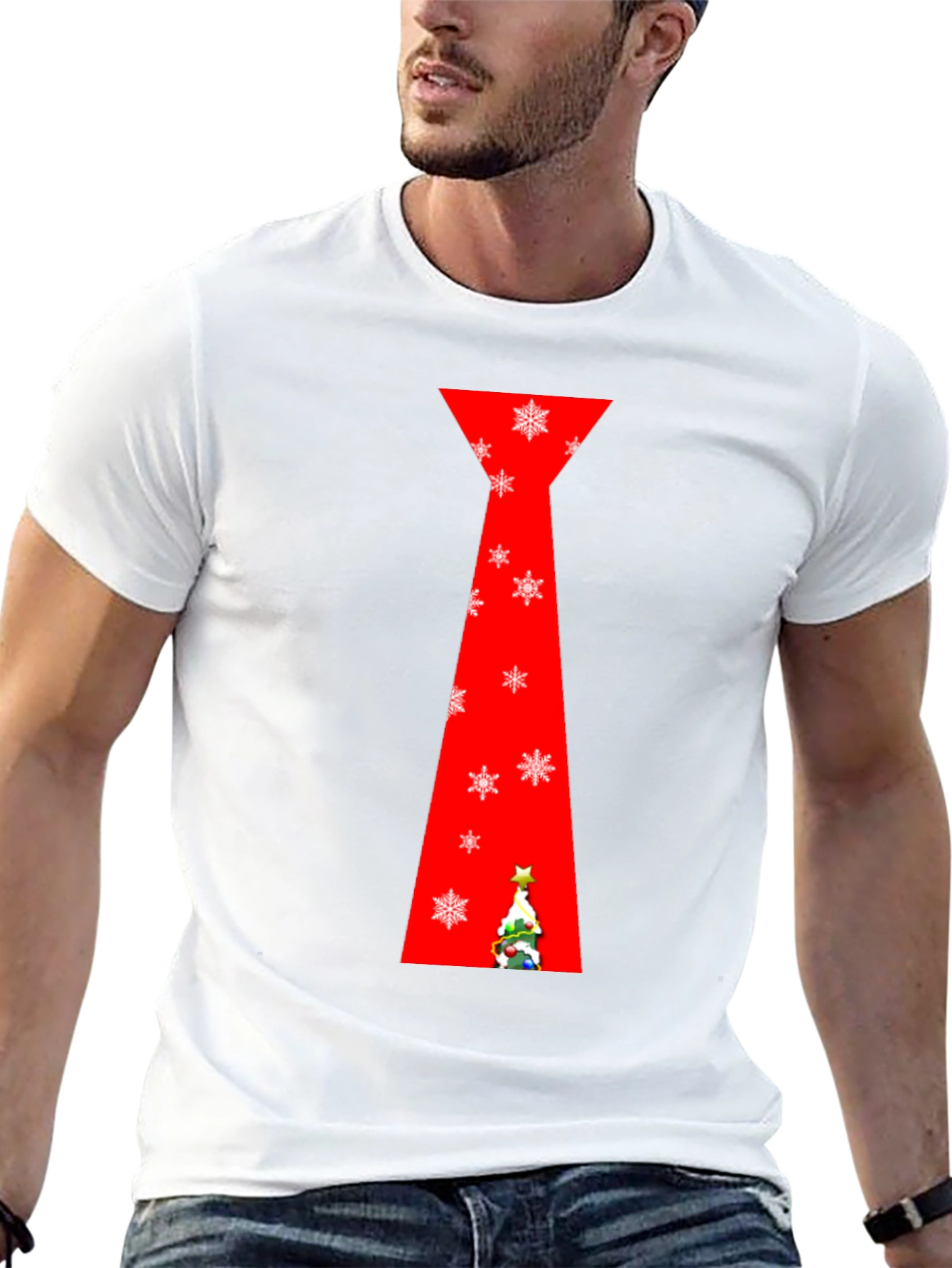 Festive Christmas Tie T-Shirt