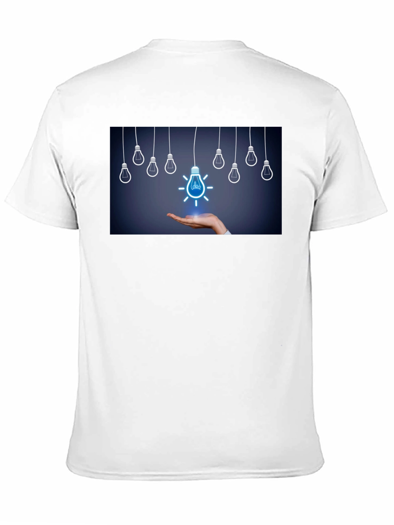 Idea Light Bulb Graphic Tee - Black