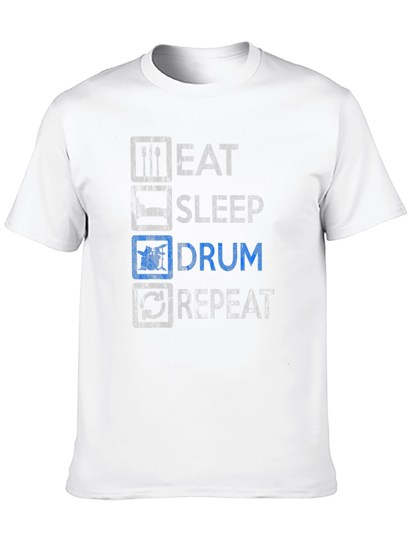Eat Sleep Drum Repeat T-Shirt - Drummer Gift