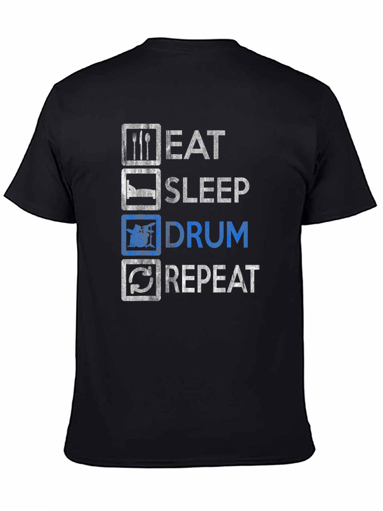 Eat Sleep Drum Repeat T-Shirt - Drummer Gift