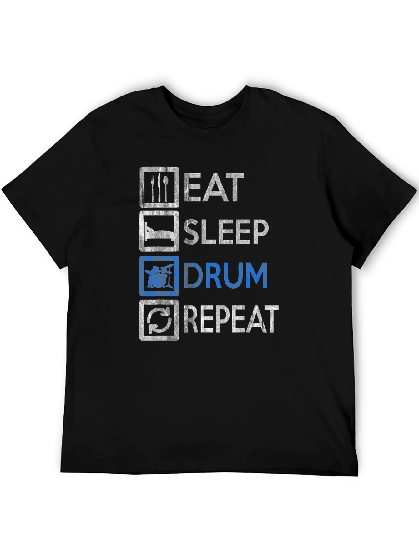 Eat Sleep Drum Repeat T-Shirt - Drummer Gift