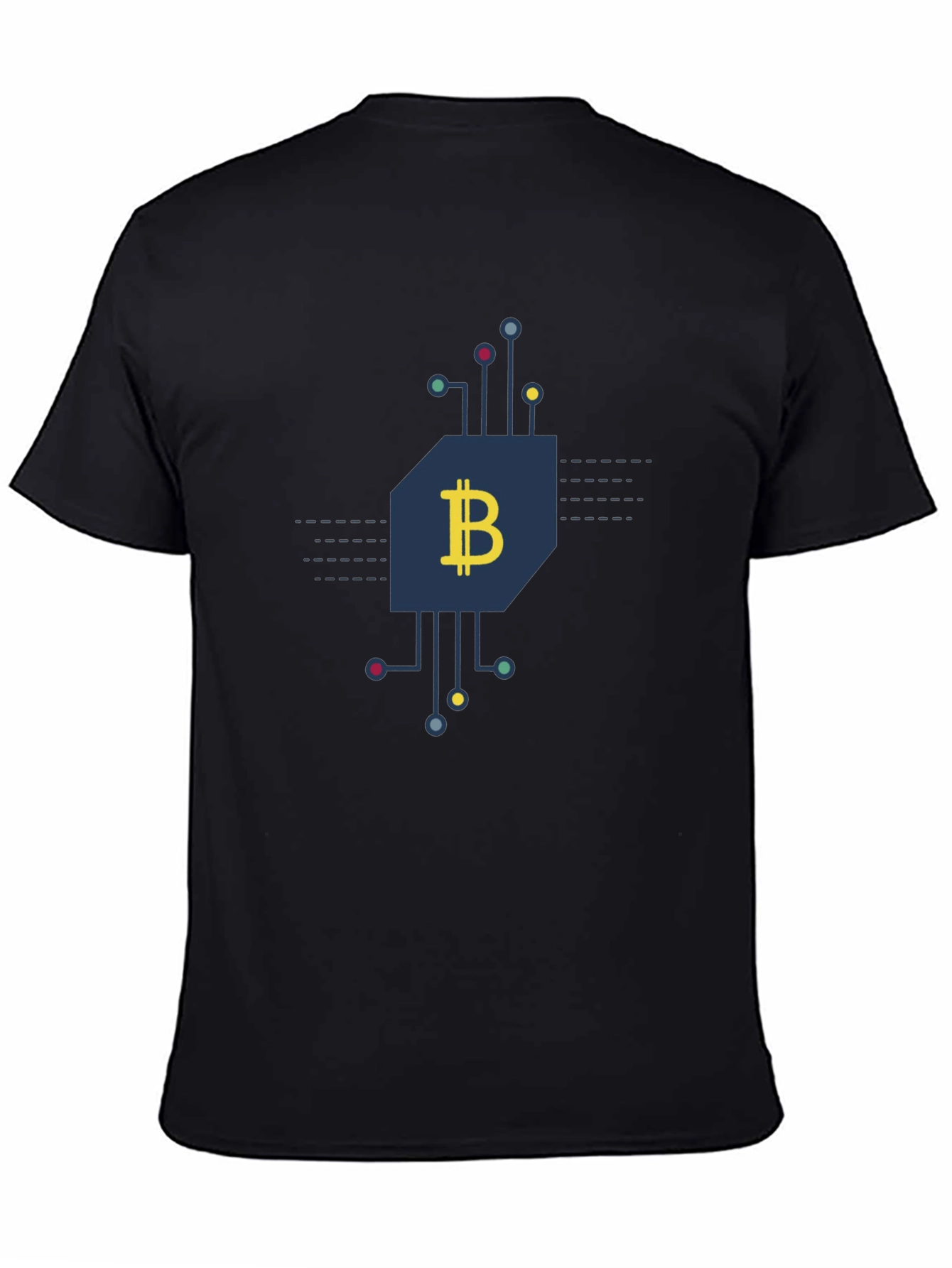 Bitcoin Circuit Black T-Shirt - Crypto Currency Tee