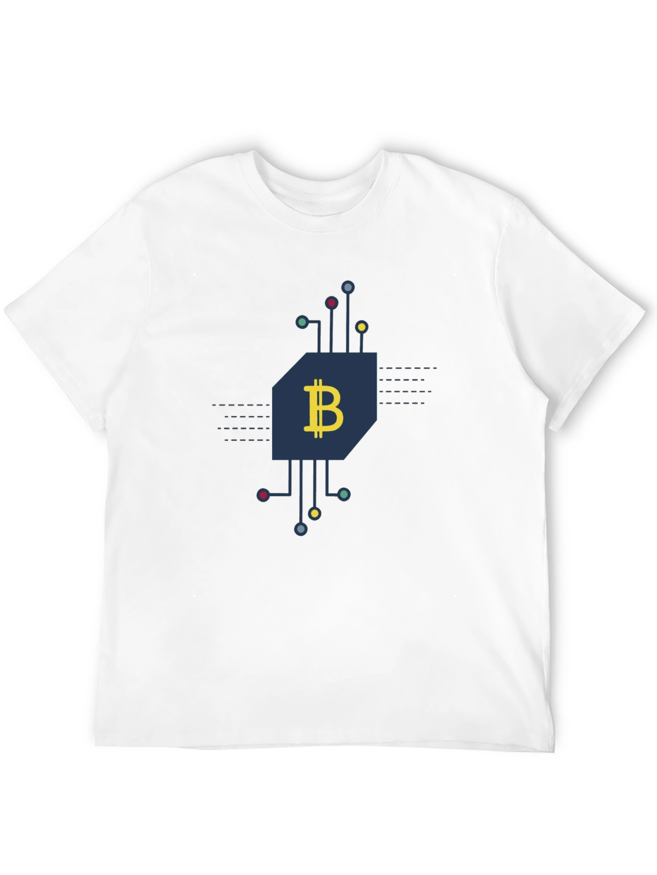 Bitcoin Circuit Black T-Shirt - Crypto Currency Tee