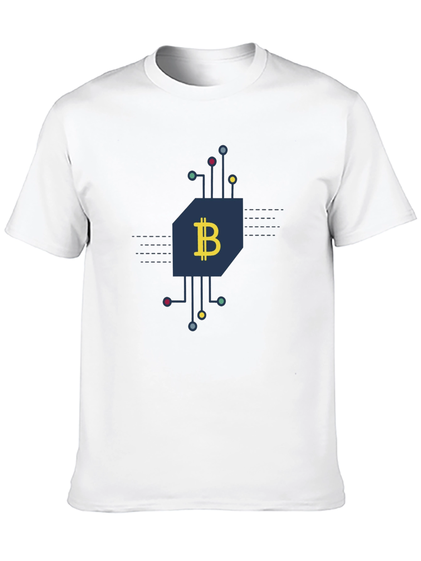Bitcoin Circuit Black T-Shirt - Crypto Currency Tee