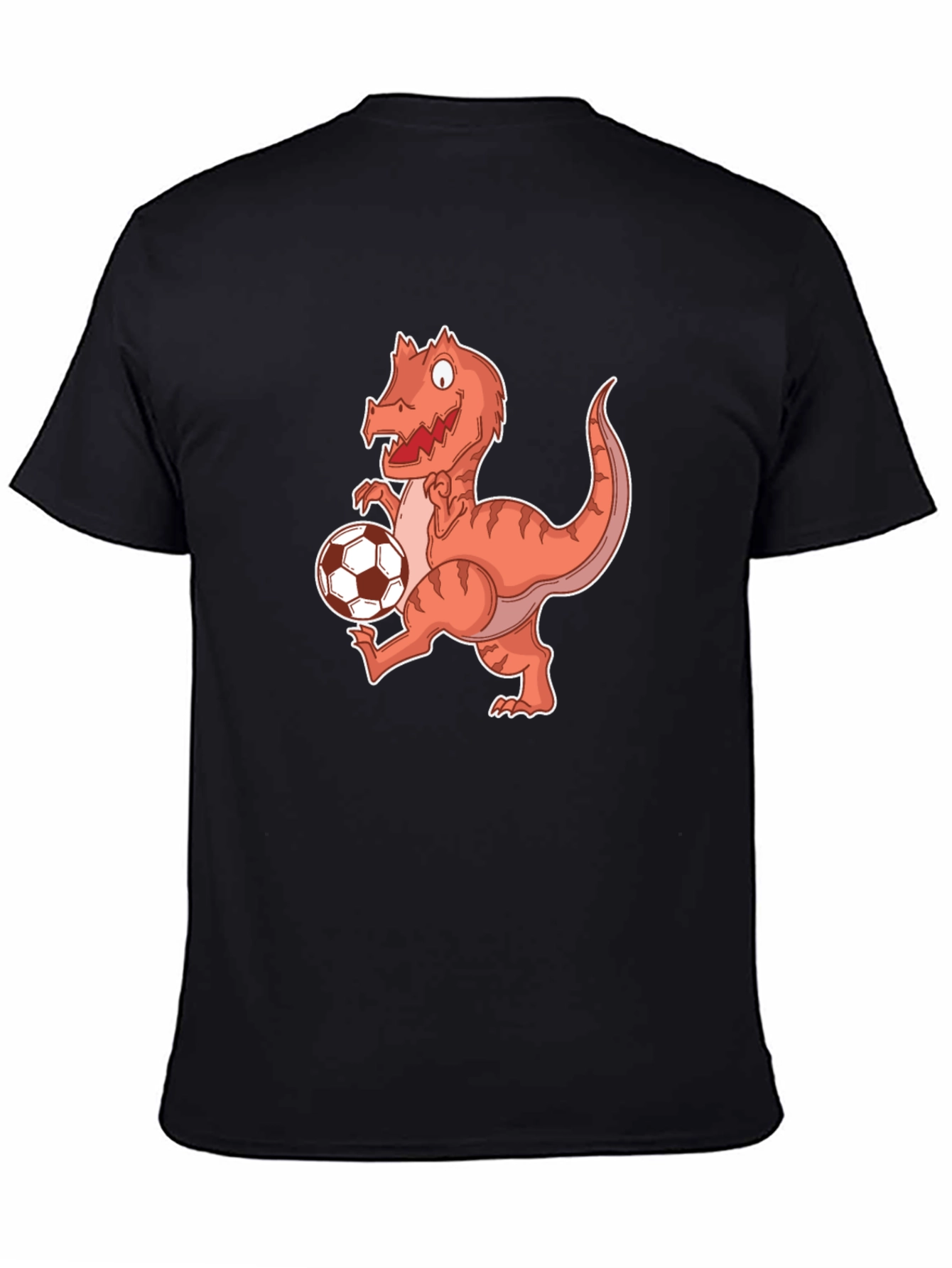 Dinosaur Soccer Player Graphic T-Shirt
