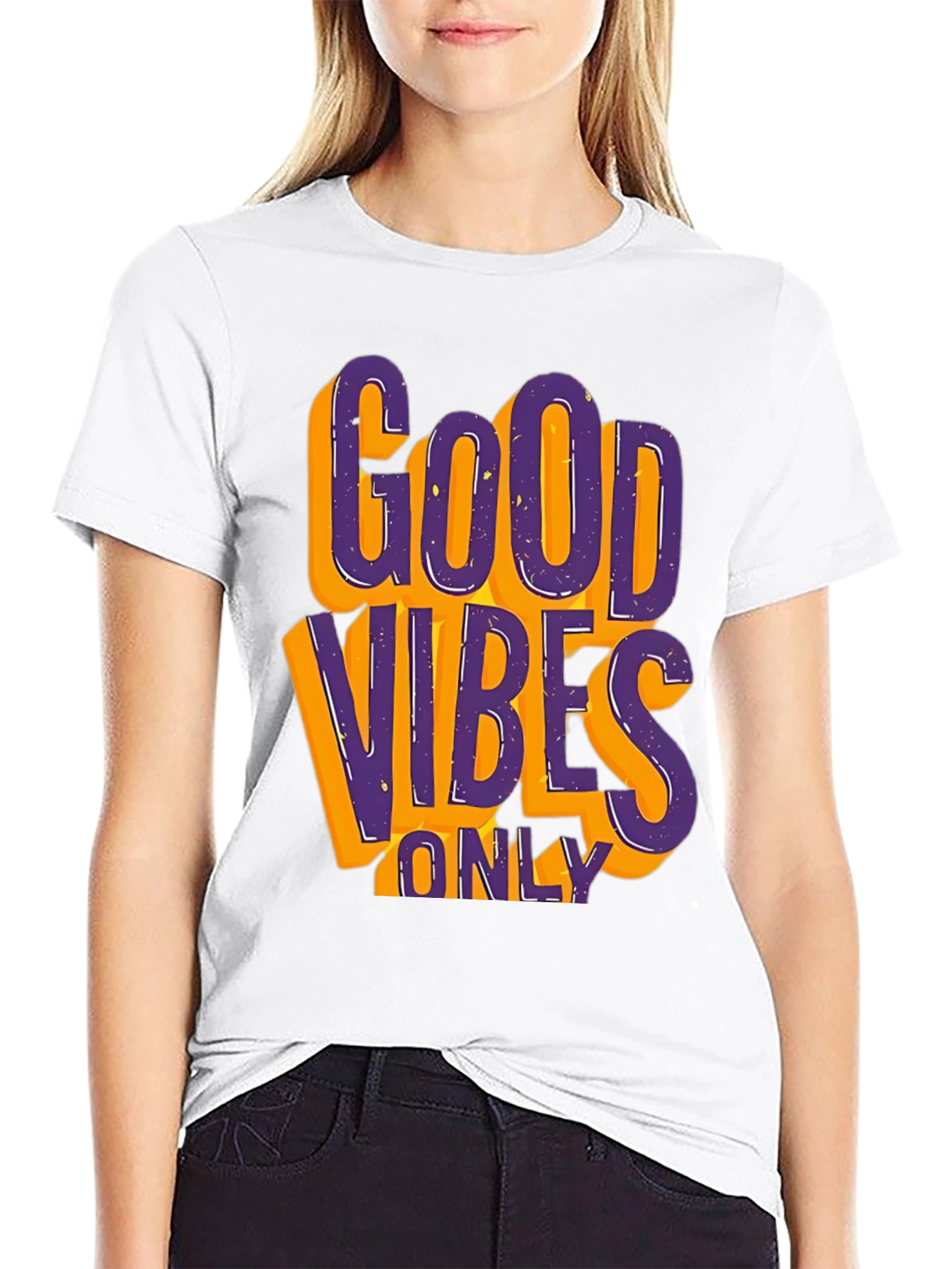 Good Vibes Only Graphic Tee - Black