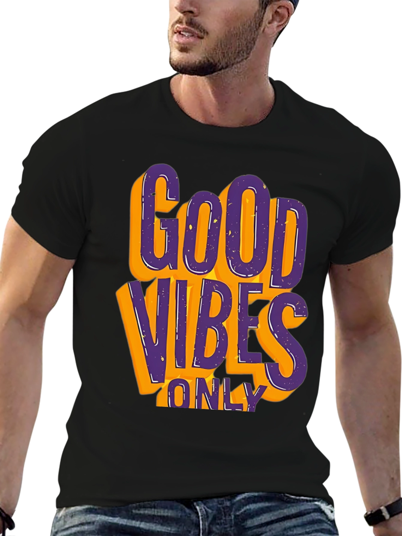 Good Vibes Only Graphic Tee - Black