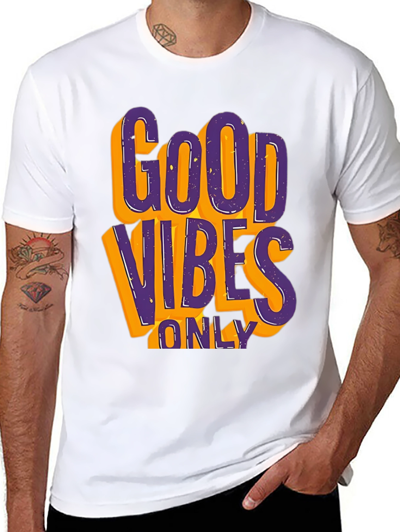 Good Vibes Only Graphic Tee - Black