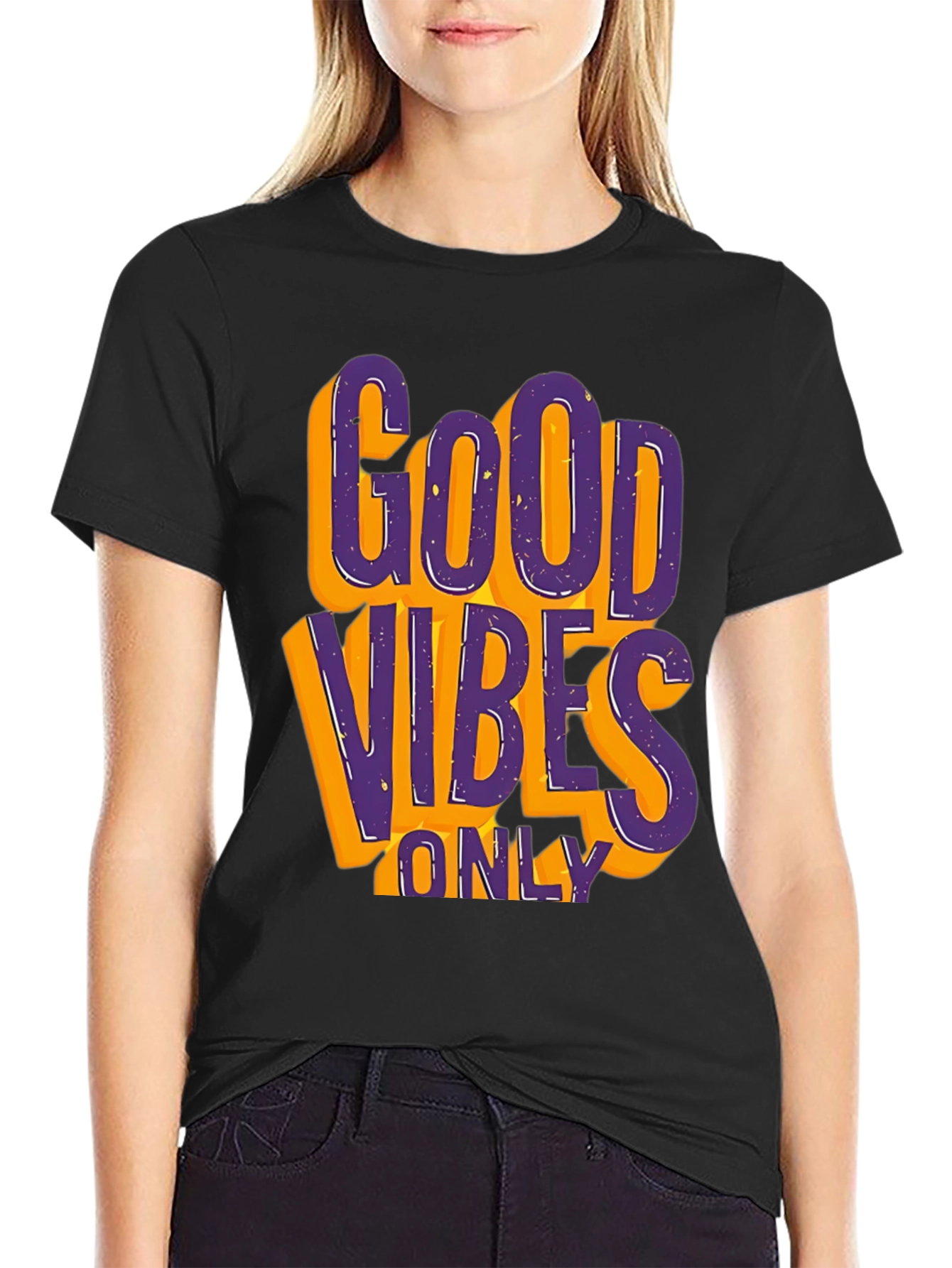 Good Vibes Only Graphic Tee - Black