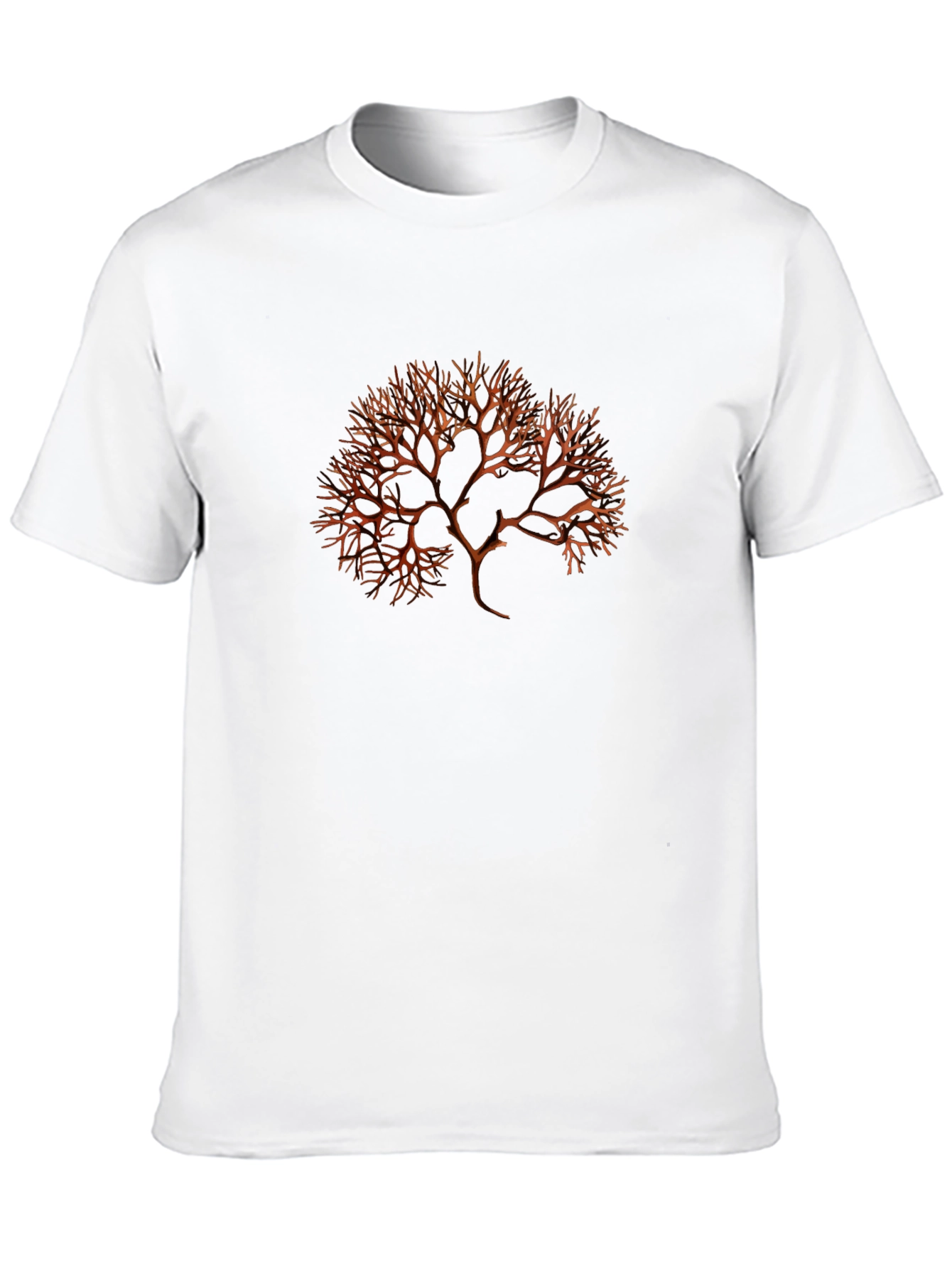 Abstract Tree Graphic Mens Black Tee