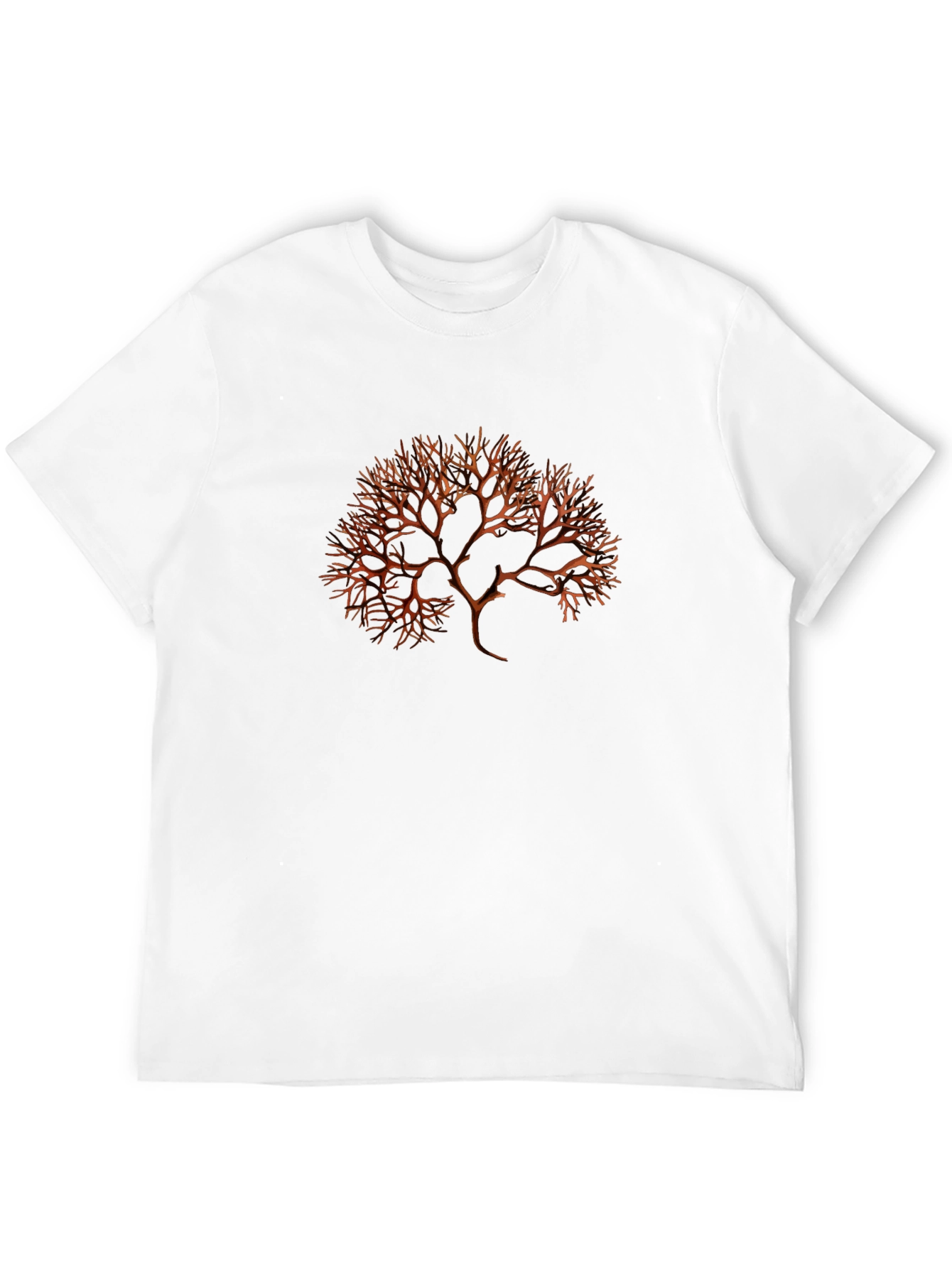 Abstract Tree Graphic Mens Black Tee