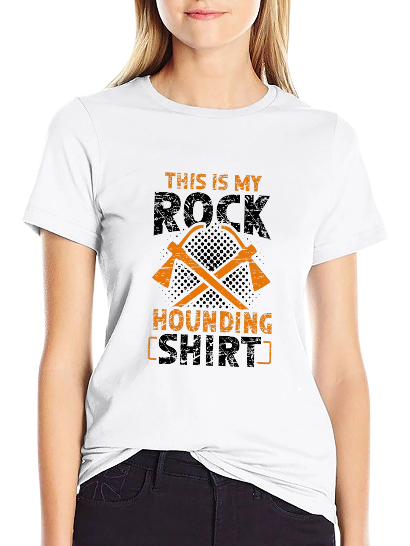 Rock Hounding T-Shirt - Miners Pickaxe Design