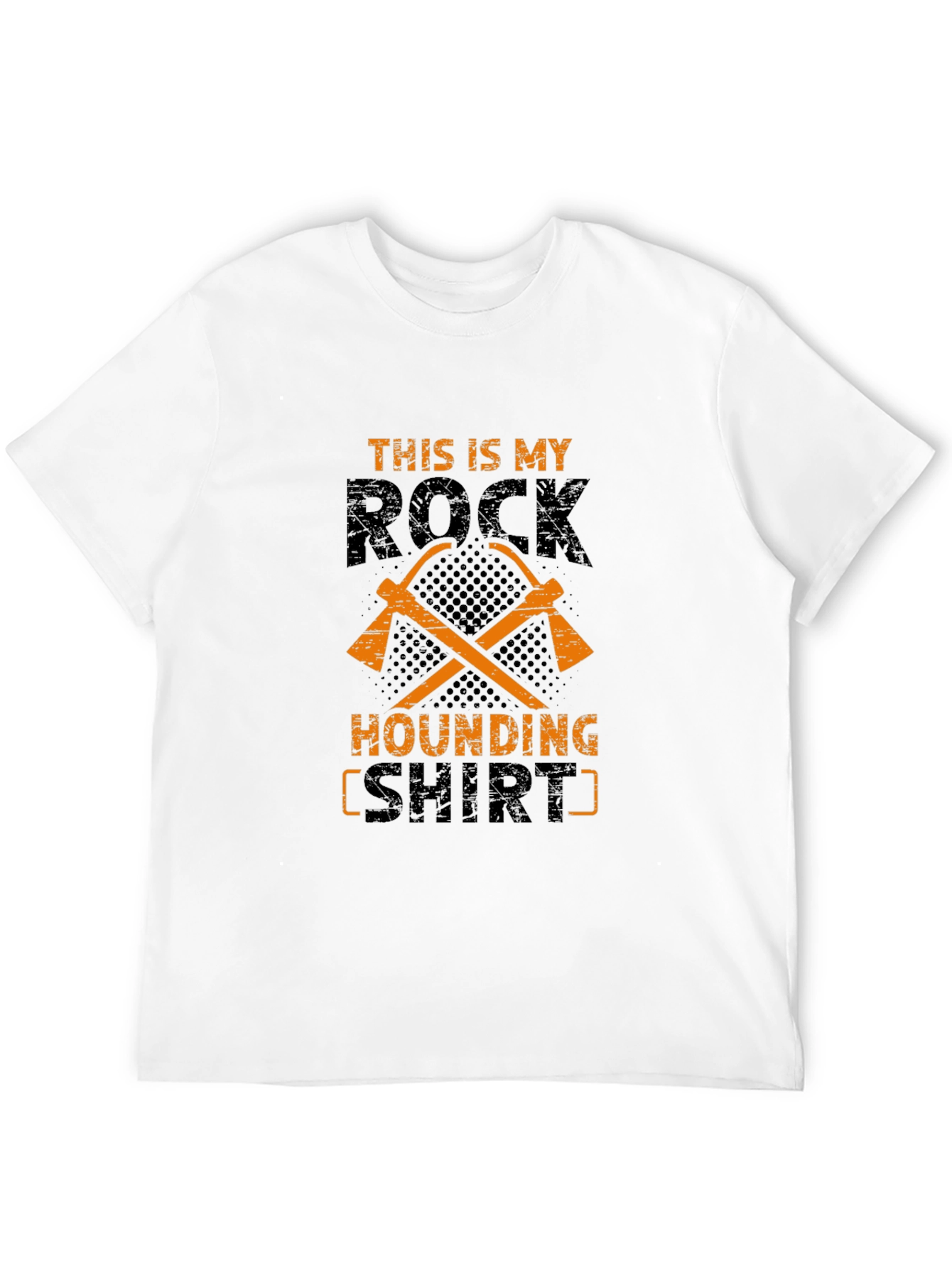 Rock Hounding T-Shirt - Miners Pickaxe Design