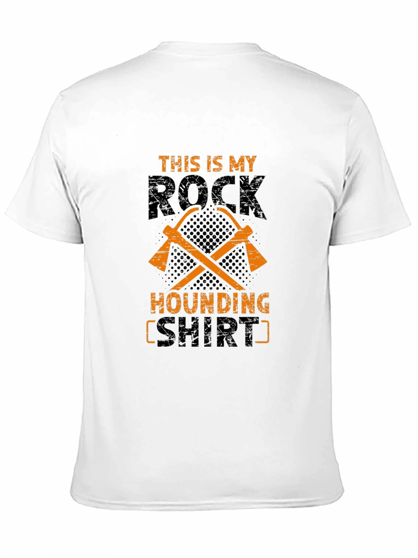 Rock Hounding T-Shirt - Miners Pickaxe Design